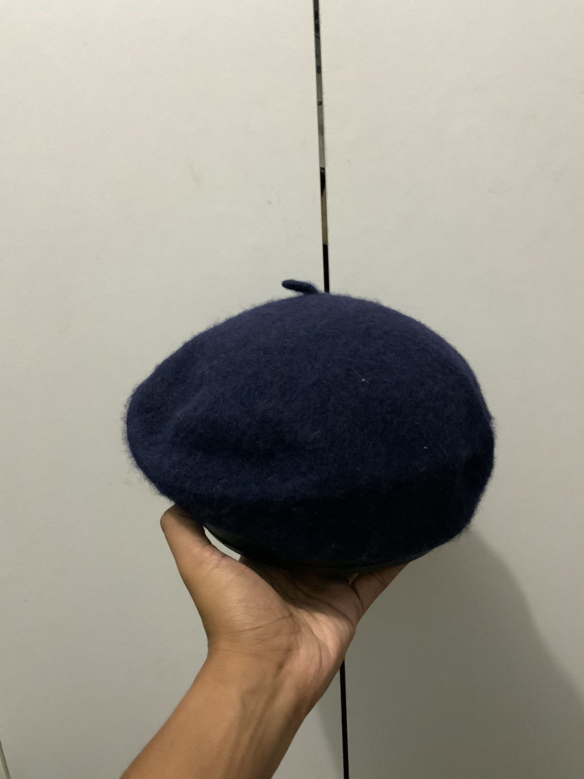 Japanese Brand Drection Wool Berrett Indigo Size ONE SIZE - 1 Thumbnail