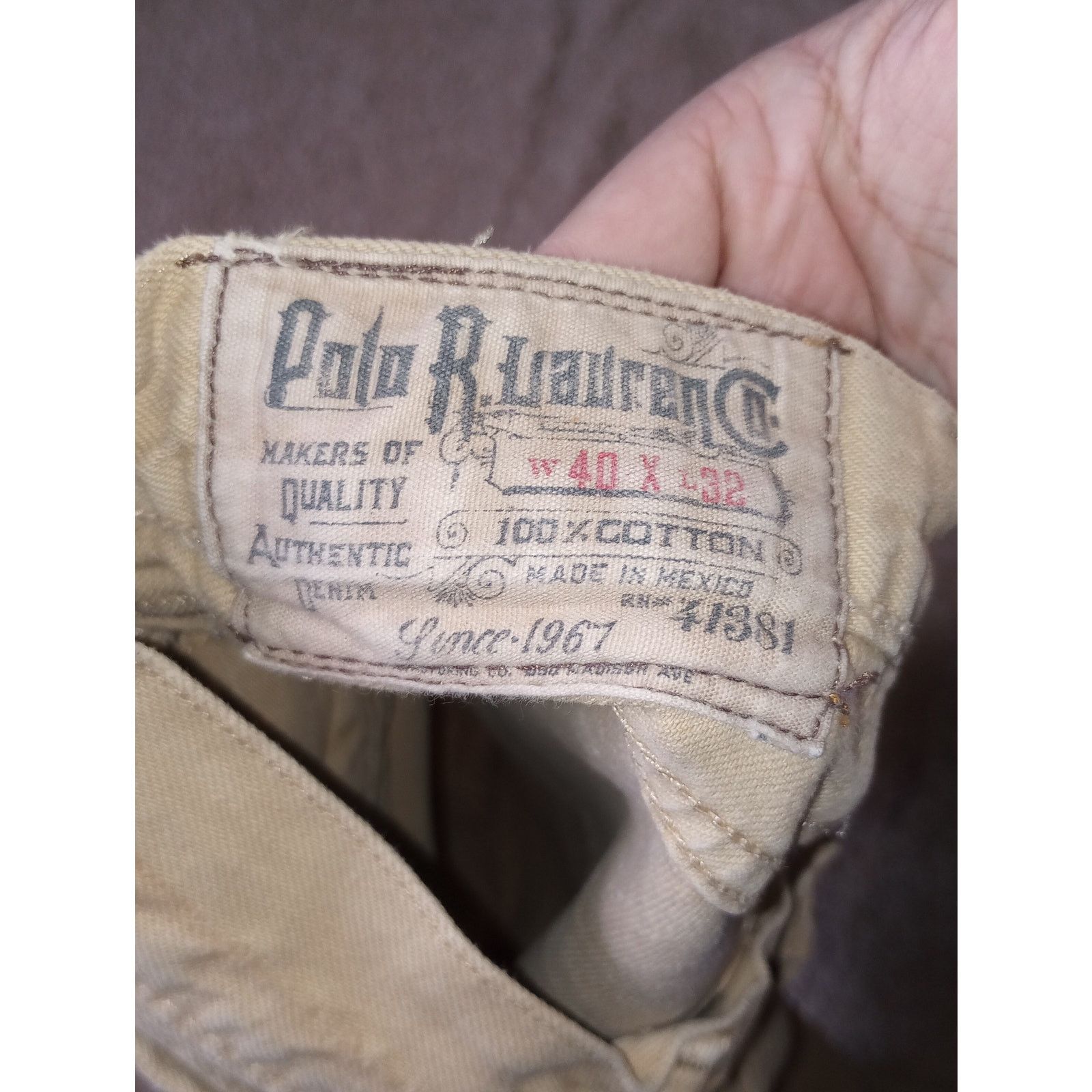 Ralph Lauren Ralph Lauren 100% cotton 40x32 Khakis Size US 40 / EU 56 - 3 Thumbnail