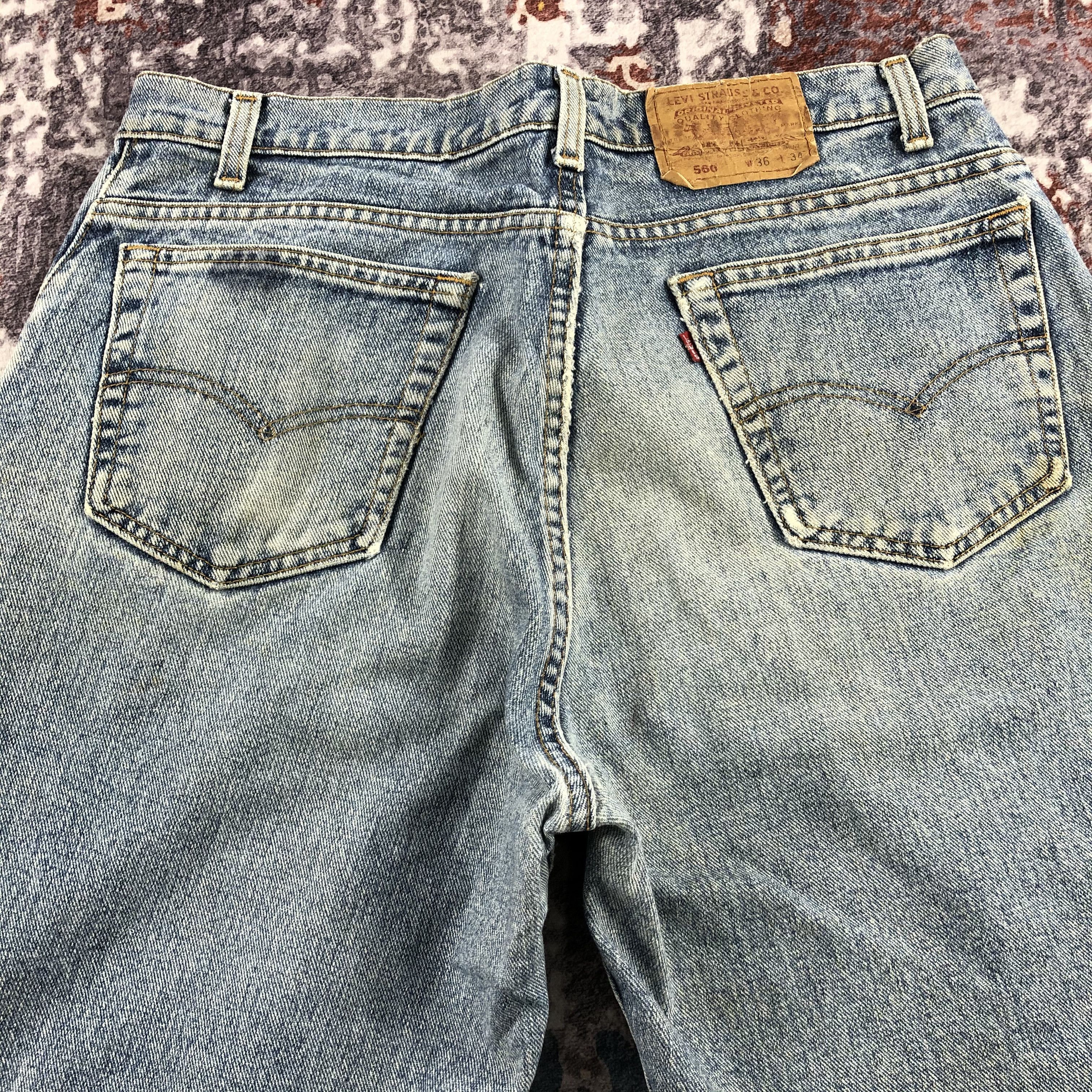 Levi's × Vintage 90s Vintage Light Wash Levis 560 Jeans-JM2499 Size US 36 / EU 52 - 5 Thumbnail