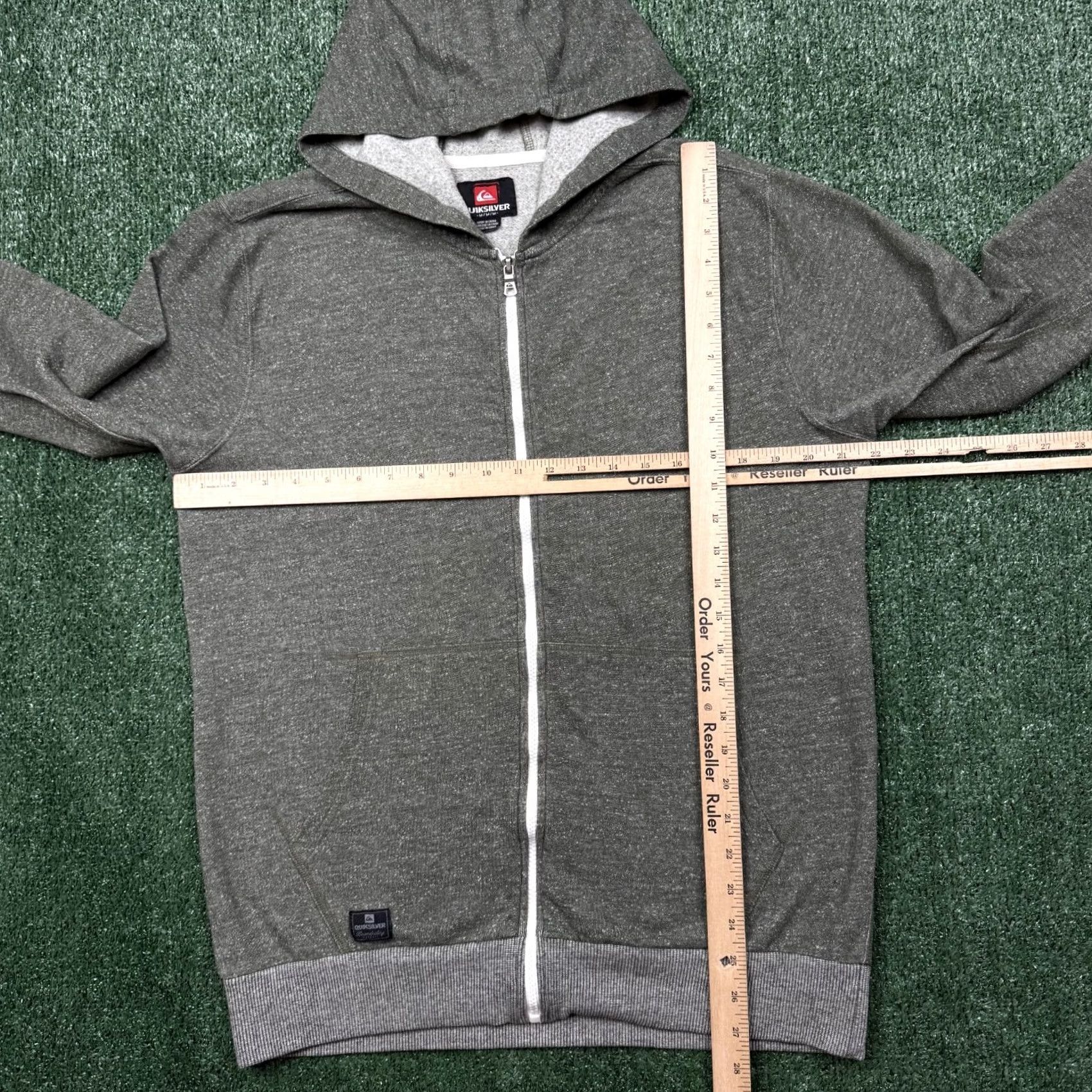Quiksilver VINTAGE Quiksilver Hoodie Men M Green Full Zip Surfer Surf Casual Regular Size US M / EU 48-50 / 2 - 4 Thumbnail