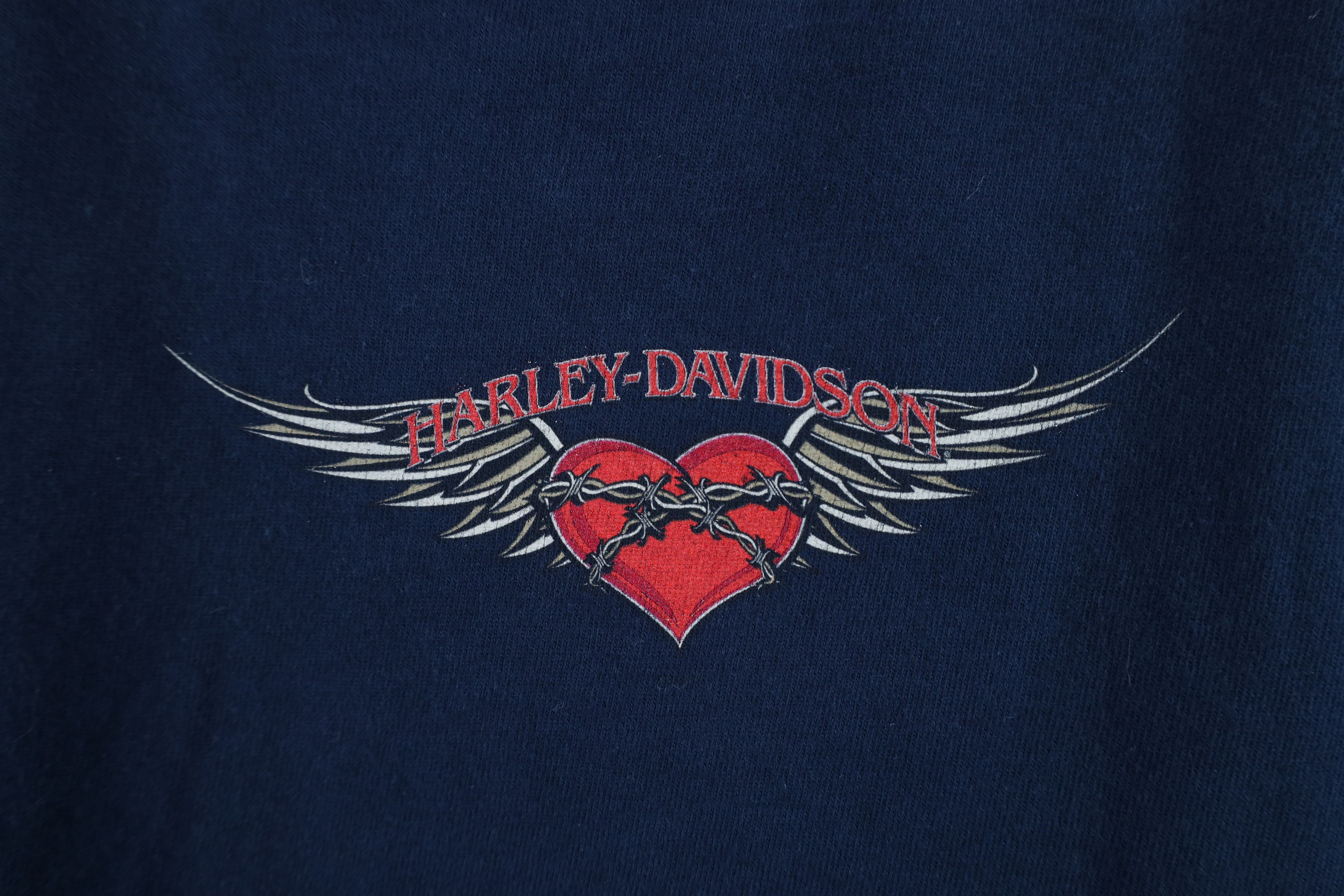 Harley Davidson × Vintage Vintage Y2K 2003 Harley Davidson Tribal T-Shirt Blue USA Size XL / US 12-14 / IT 48-50 - 4 Thumbnail