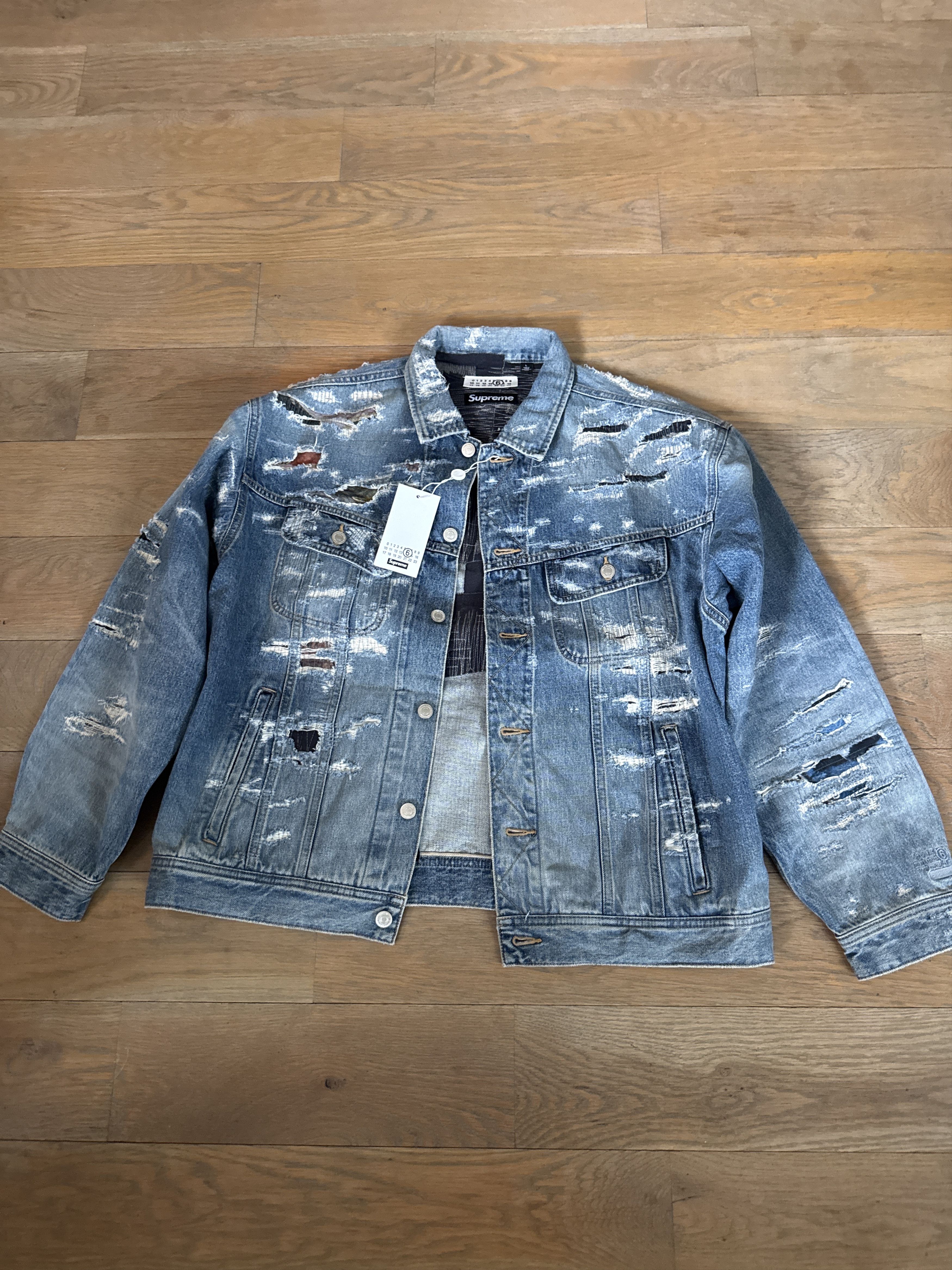 Maison Margiela Supreme Margiela Distressed Jean Jacket Size US L / EU 52-54 / 3 - 1 Thumbnail