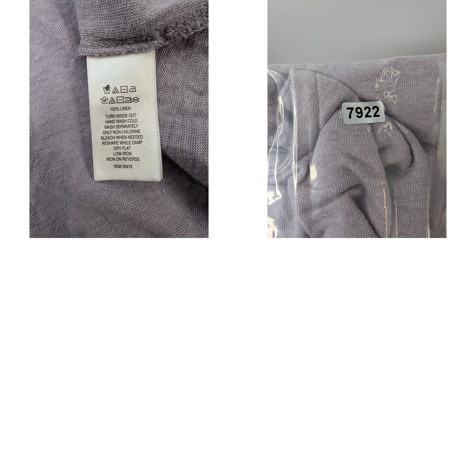 Vintage Tahari Cardigan XL Linen Purple Open Knit Boho Beach Lagenlook Women Shirt 100% Linen Woolfree Size XL / US 12-14 / IT 48-50 - 7 Thumbnail