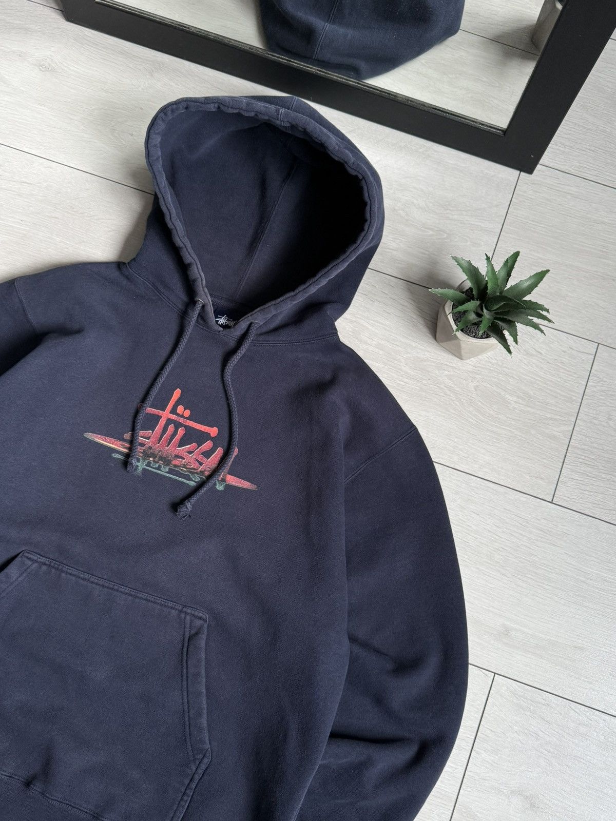 Stussy Stussy Vintage U.S.A Big Logo Hoodie Size US S / EU 44-46 / 1 - 5 Thumbnail