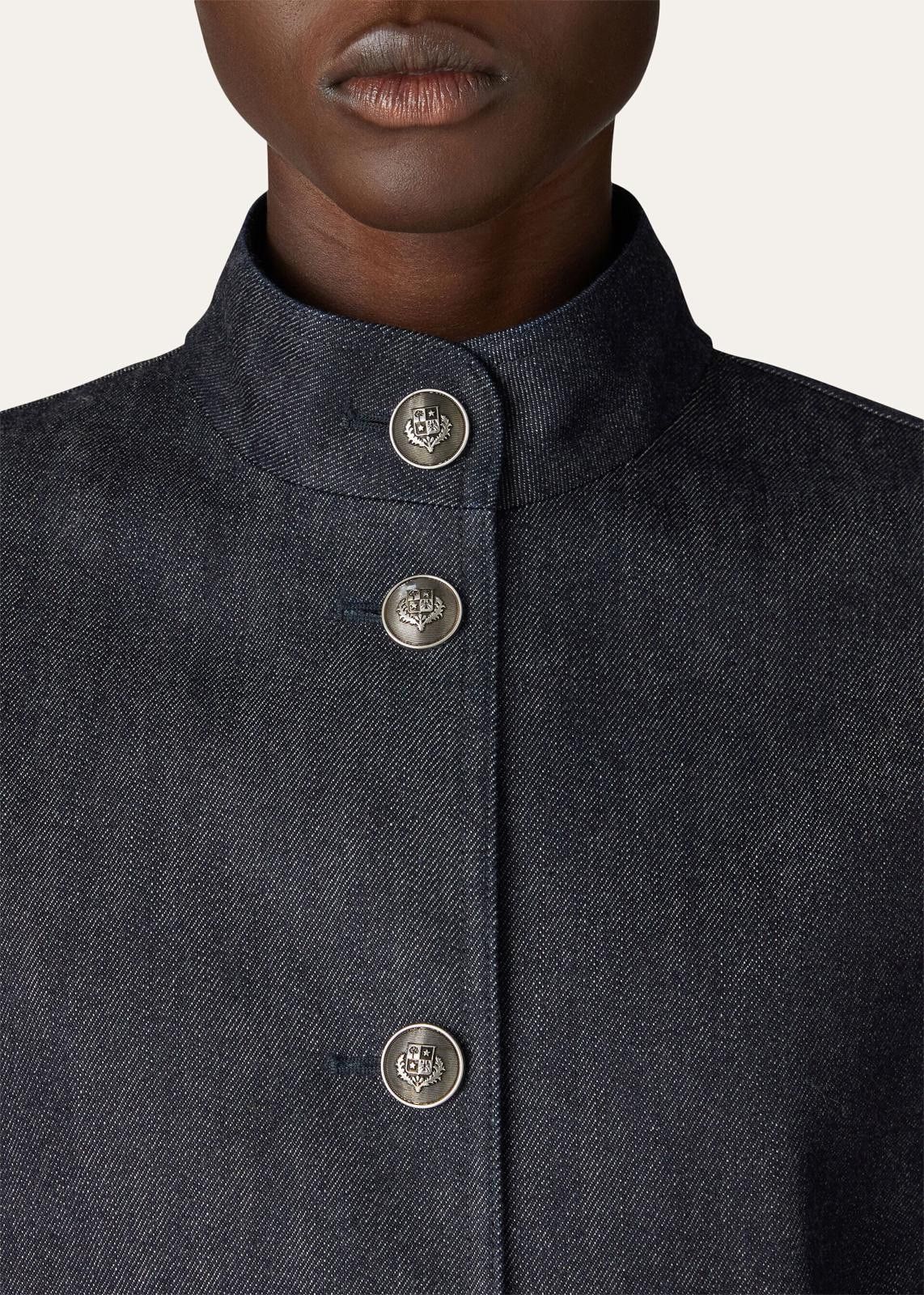 Loro Piana o1srvl11e1224 Nataniel Denim Jacket in Blue Size L / US 10 / IT 46 - 3 Thumbnail