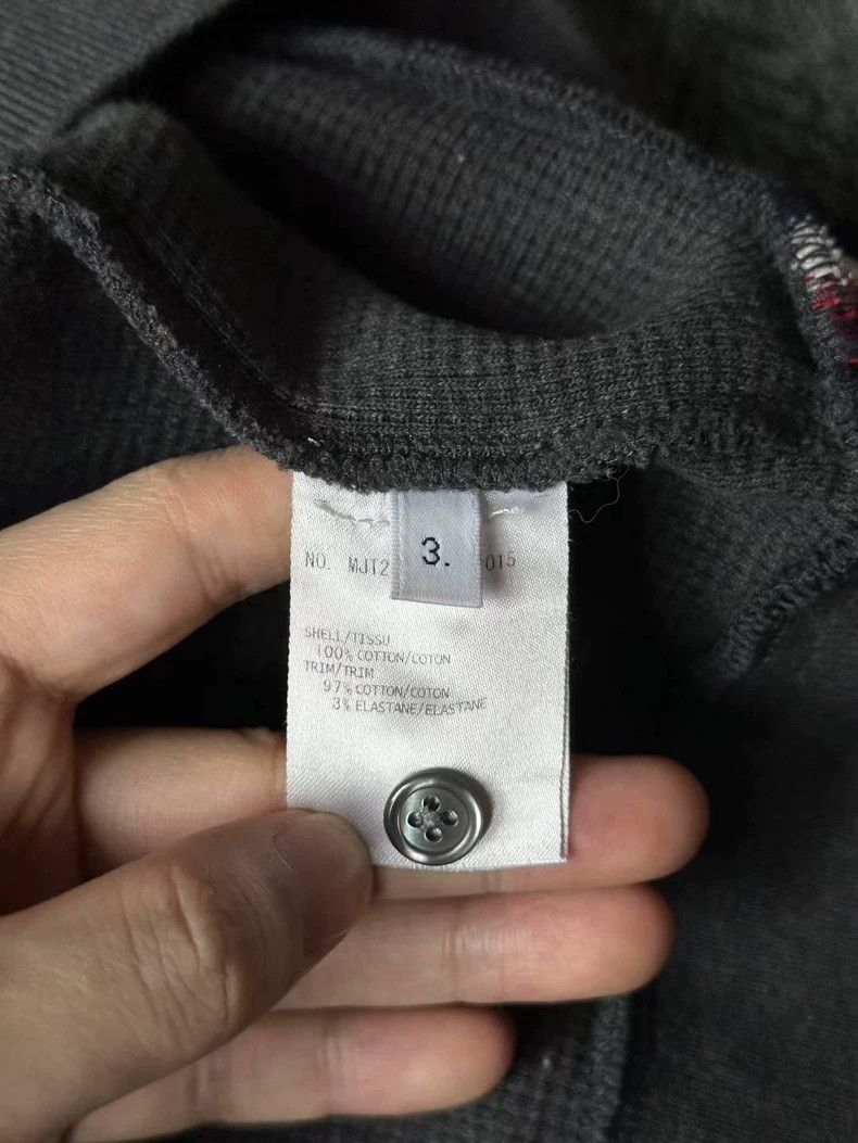 Thom Browne Thom Browne size3 Dark grey waffle hoodie Size US L / EU 52-54 / 3 - 4 Thumbnail
