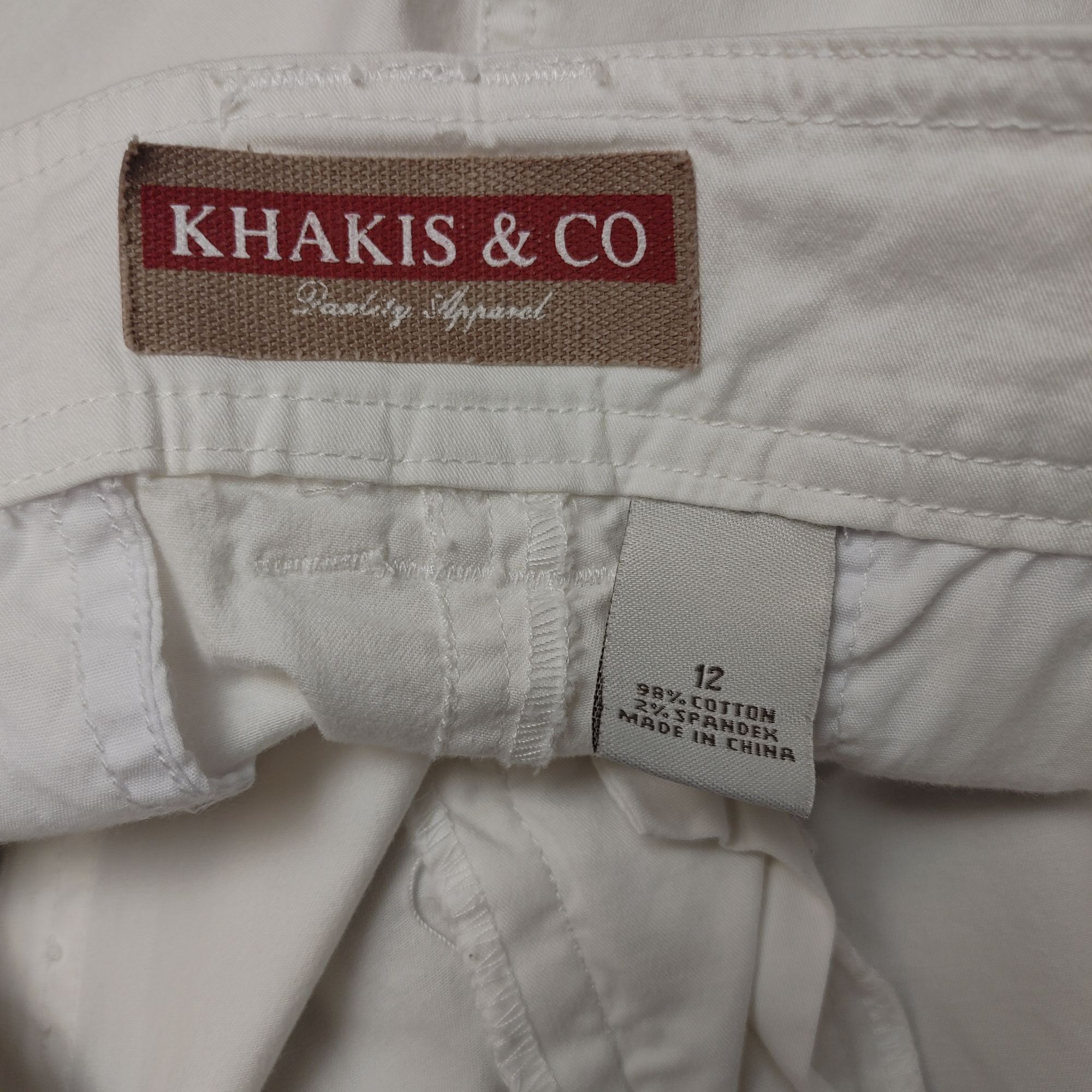 Other Khakis & Co. Women's White Denim Jean Bermuda Shorts 12 Size 34" / US 12 / IT 48 - 3 Thumbnail