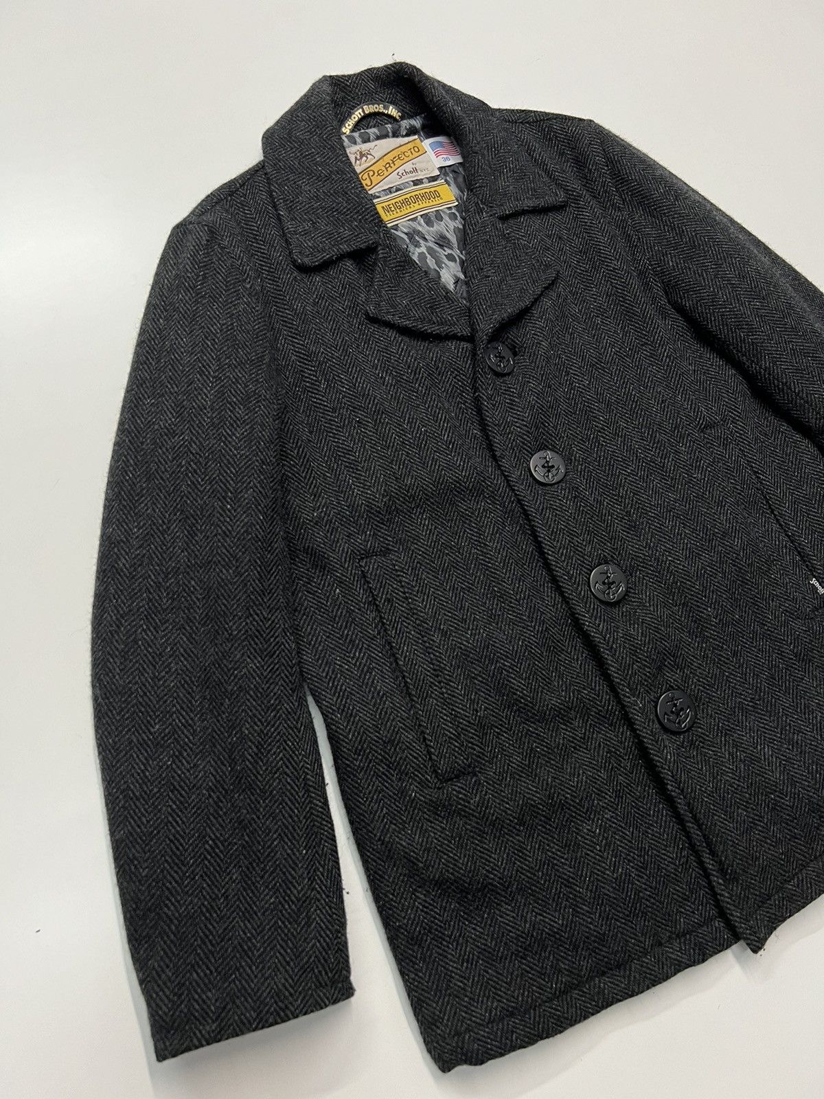 Neighborhood 🔥SCHOTT PERFECTO X NEIGHBORHOOD WOOL JACKET Size US M / EU 48-50 / 2 - 4 Thumbnail