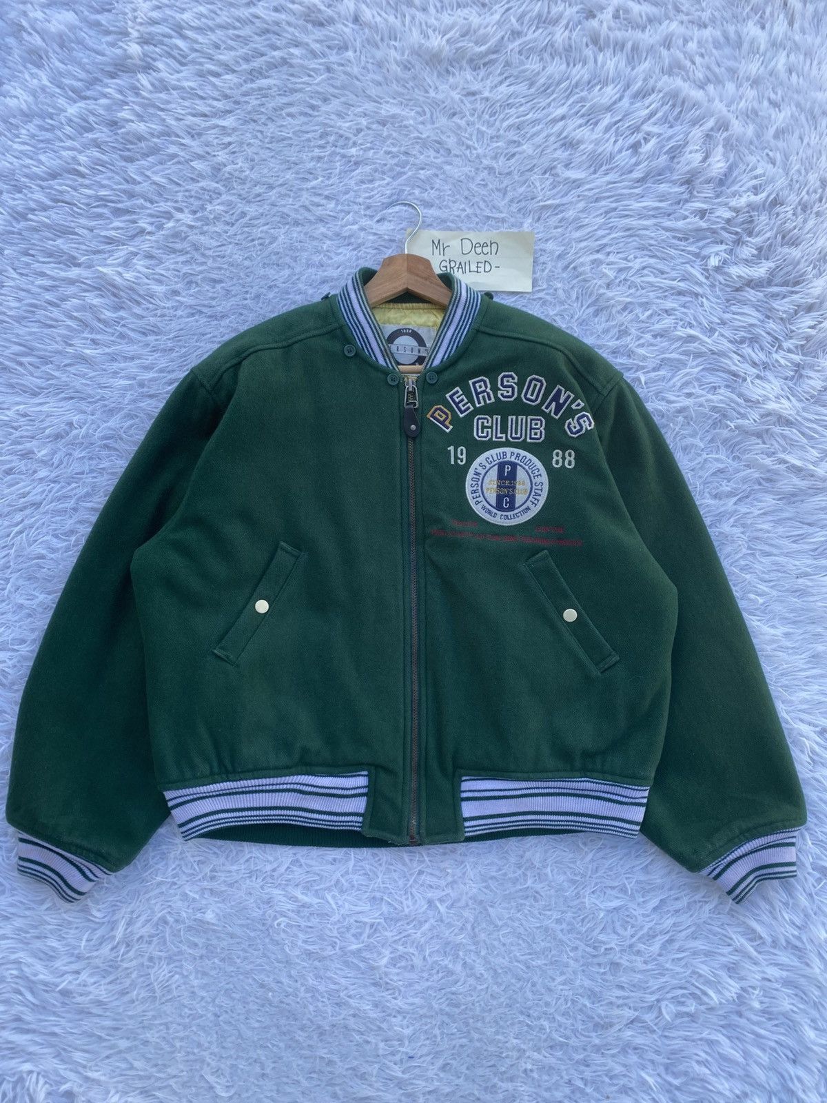 PERSON'S Rare Vintage Person’s Club 1988 Varsity Jacket Size US L / EU 52-54 / 3 - 8 Thumbnail