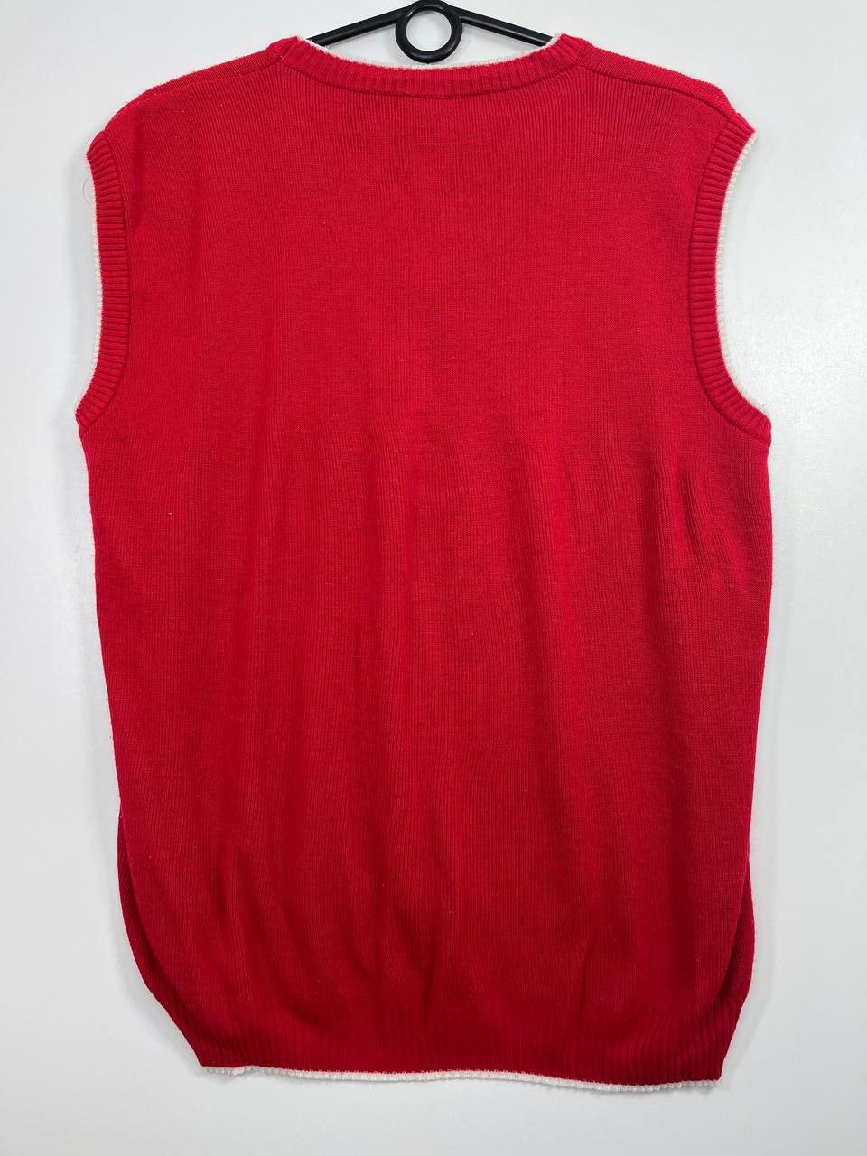 Other Vintage Kleider Bauer Red Neck Knit Sweater Vest Size XL Size US L / EU 52-54 / 3 - 5 Thumbnail