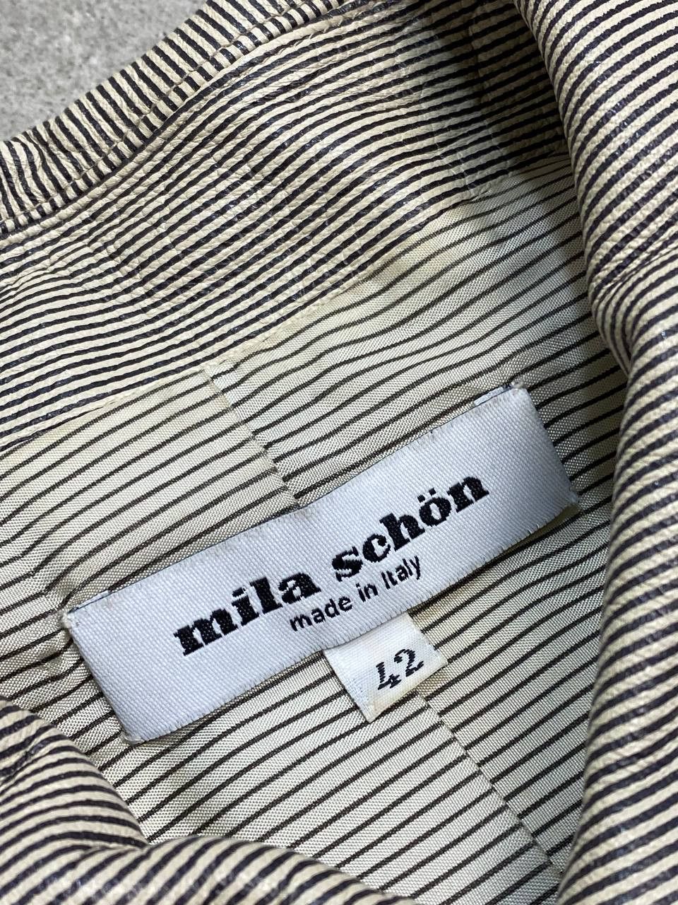 Mila Schon Mila Schon Real Sheepskin Striped Leather Jacket Size M / US 6-8 / IT 42-44 - 22 Thumbnail