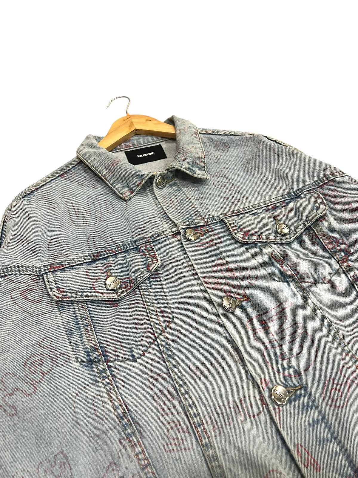 Japanese Brand × Vintage Welldone Graffity Denim Jacket Size US L / EU 52-54 / 3 - 4 Thumbnail
