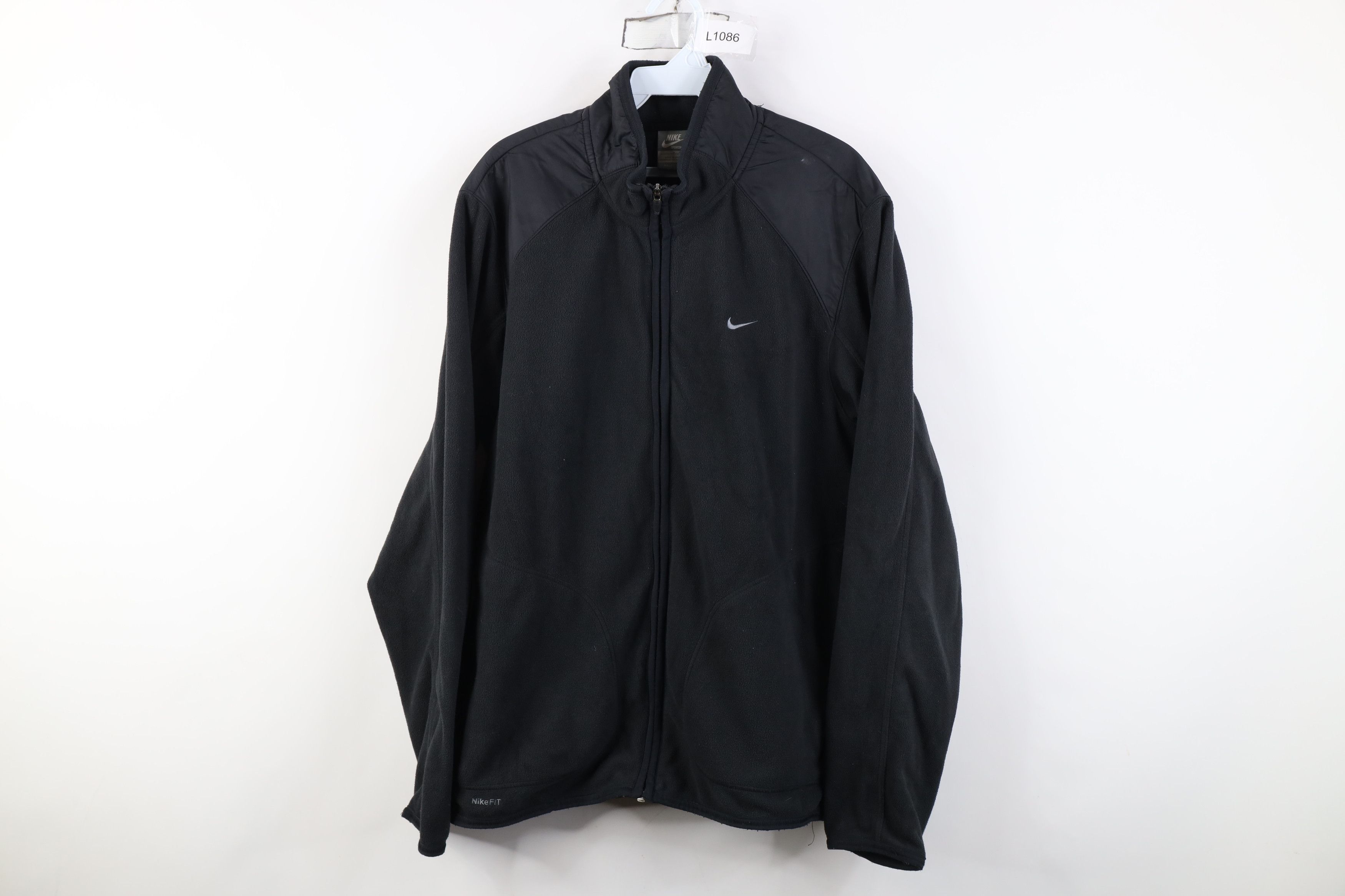 Nike Vintage Y2K Nike Scott Mini Swoosh Full Zip Fleece Jacket Size US M / EU 48-50 / 2 - 1 Thumbnail