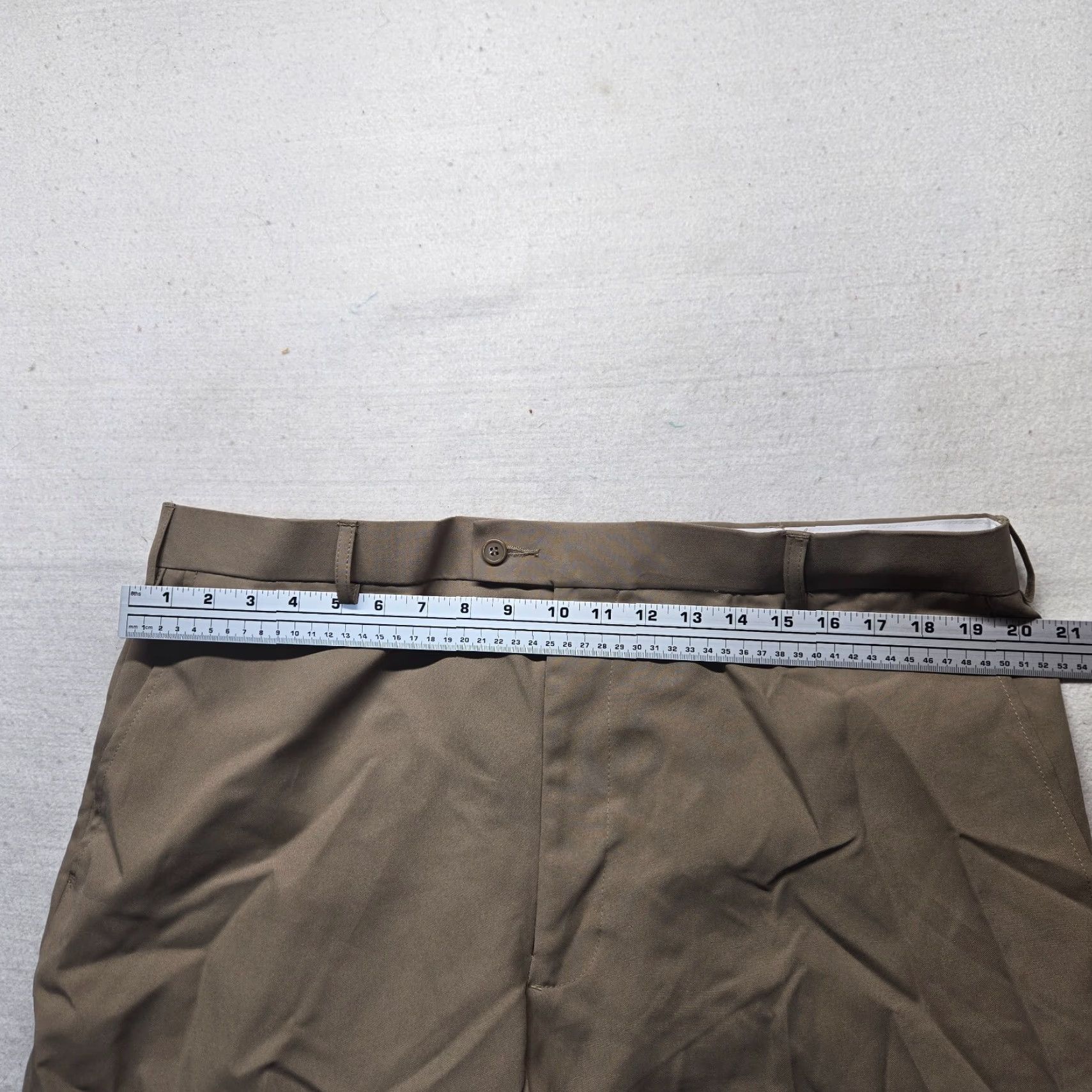 Haband Haband Pants Adult Men 40 x 29 Brown Flat Front Dress Pants Mens Size 40 Color Brown Inseam 29 Size US 40 / EU 56 - 3 Thumbnail