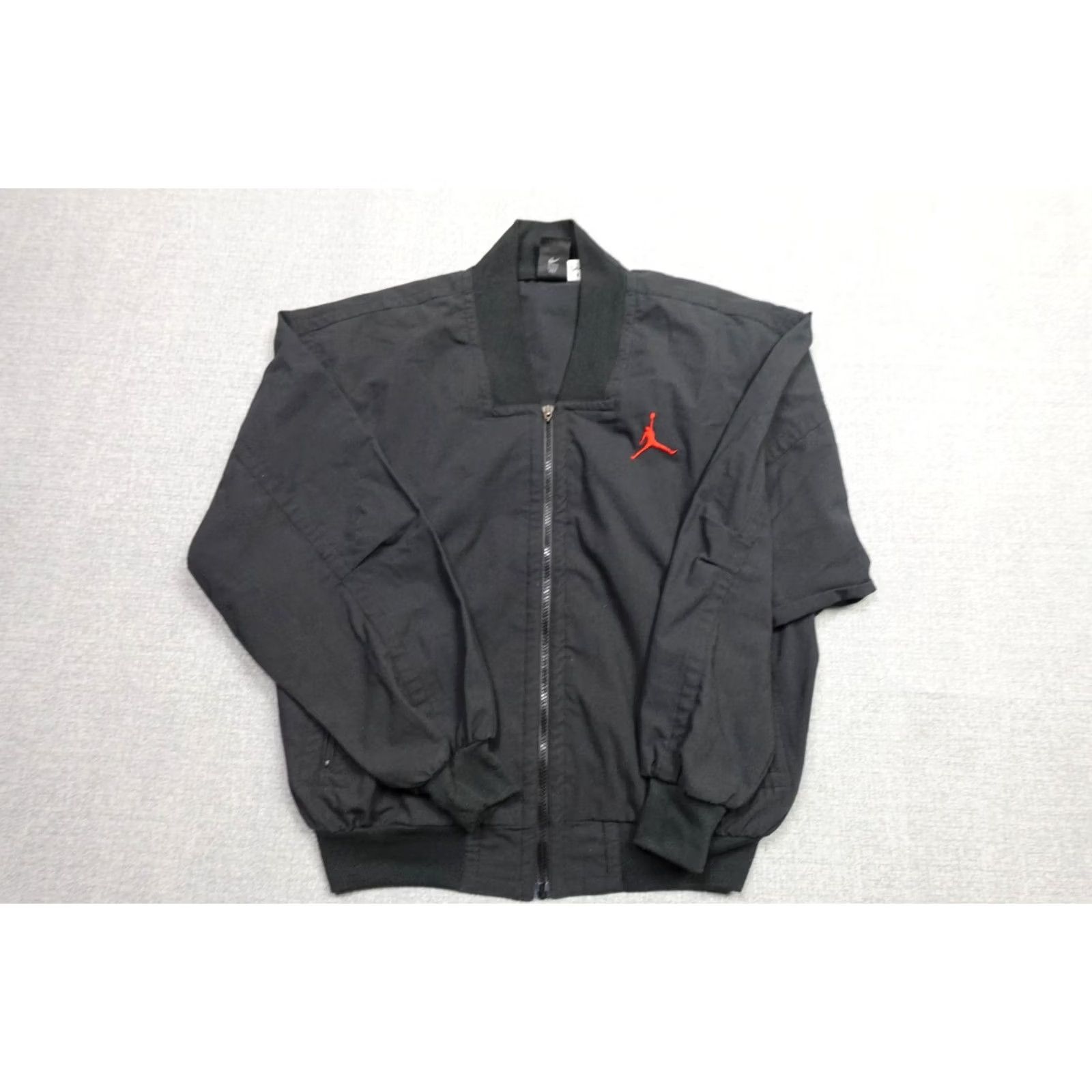 Jordan Brand Jordan Windbreaker Jacket Mens L Black 90s Vintage Style Lightweight Flight Size US L / EU 52-54 / 3 - 2 Thumbnail