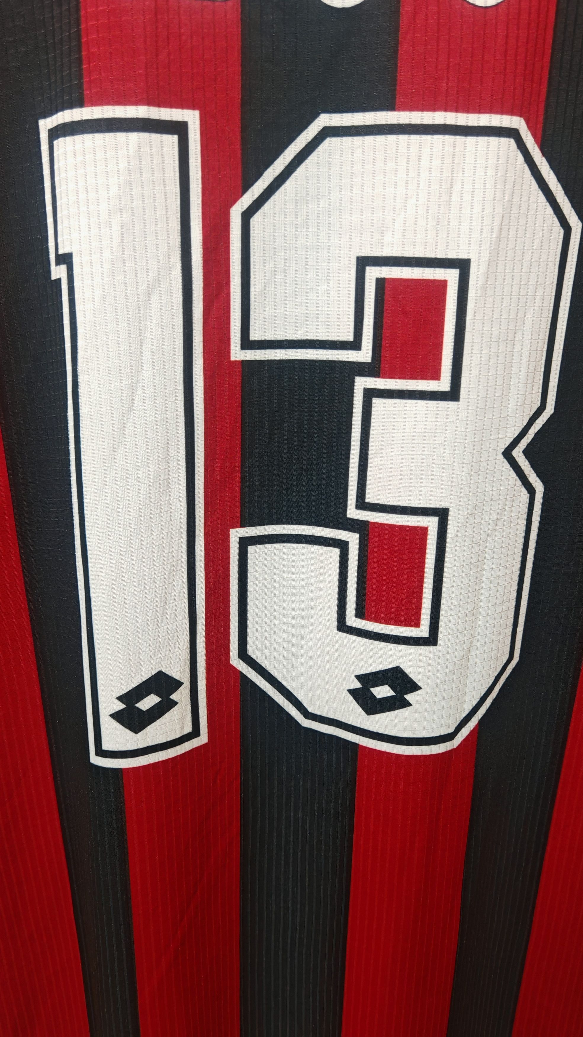 Lotto Sport Vintage Player Issue AC Milan IBOU 13 Jersey Size US L / EU 52-54 / 3 - 14 Thumbnail