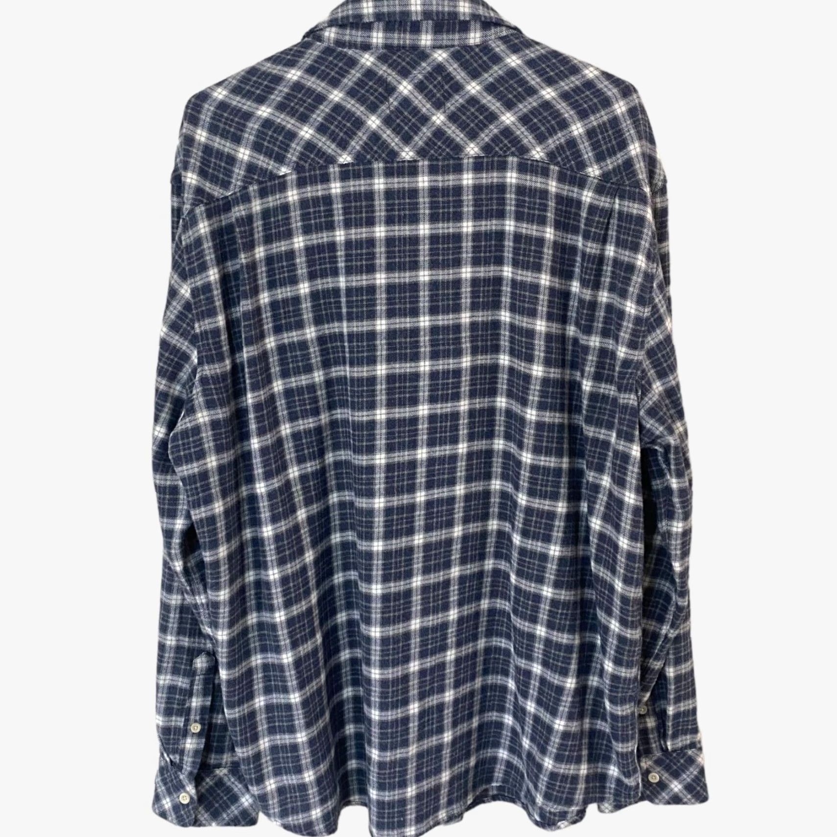Rails Rails Flannel Plaid Button-Up Shirt Mens XXL Blue White Long Sleeve Single Pocket Size US XXL / EU 58 / 5 - 3 Thumbnail