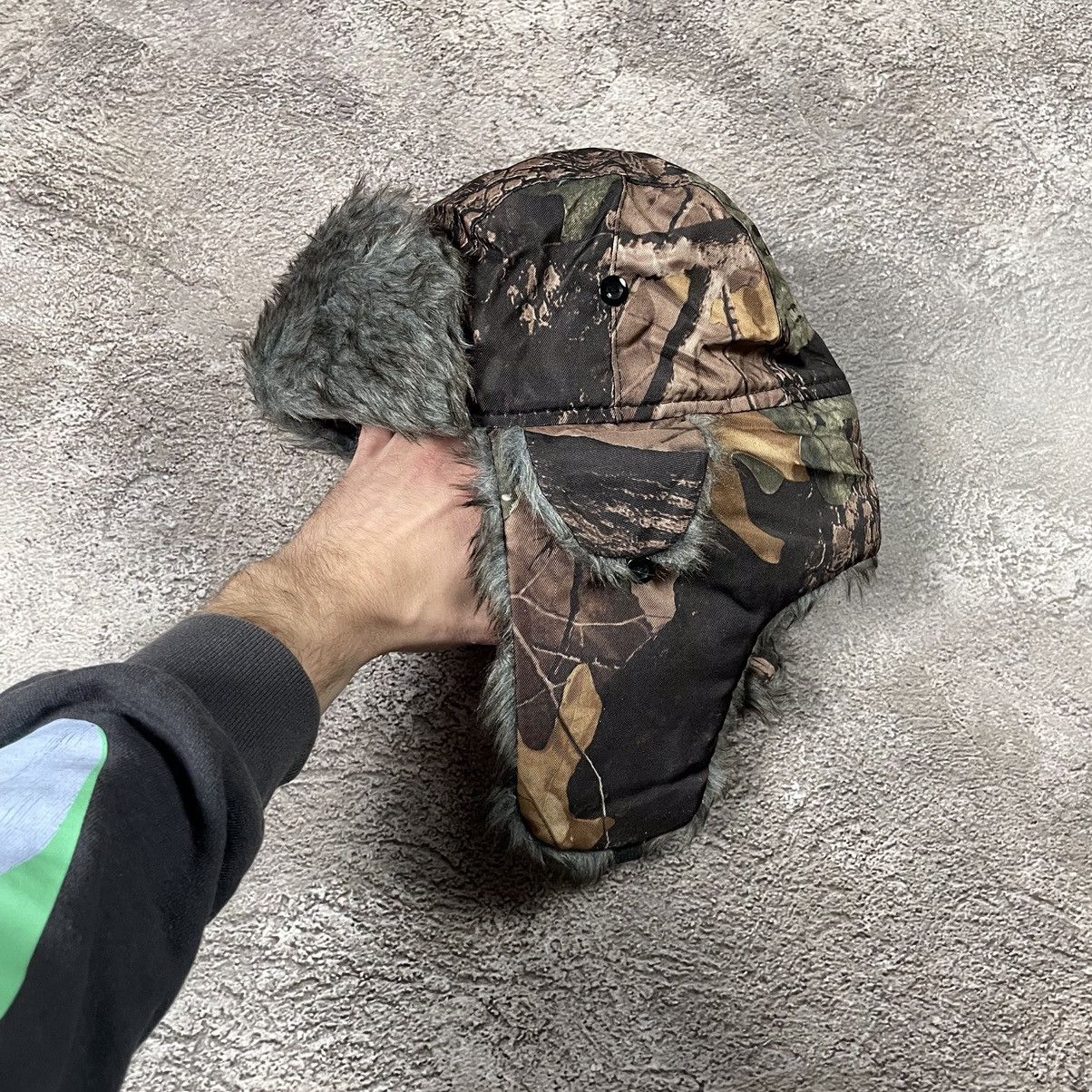 Vintage Vintage Camo Mohair Beanie Fuzzy Alt Grunge Outdoor Logo OS Size ONE SIZE - 1 Thumbnail