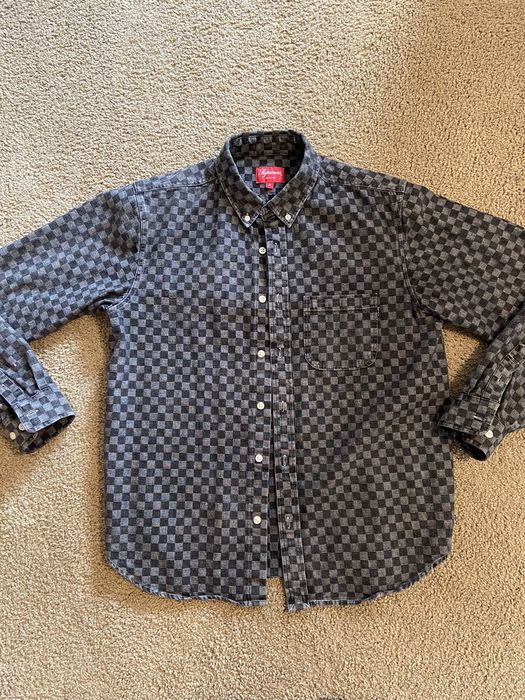 Supreme Checkered Denim Shirt