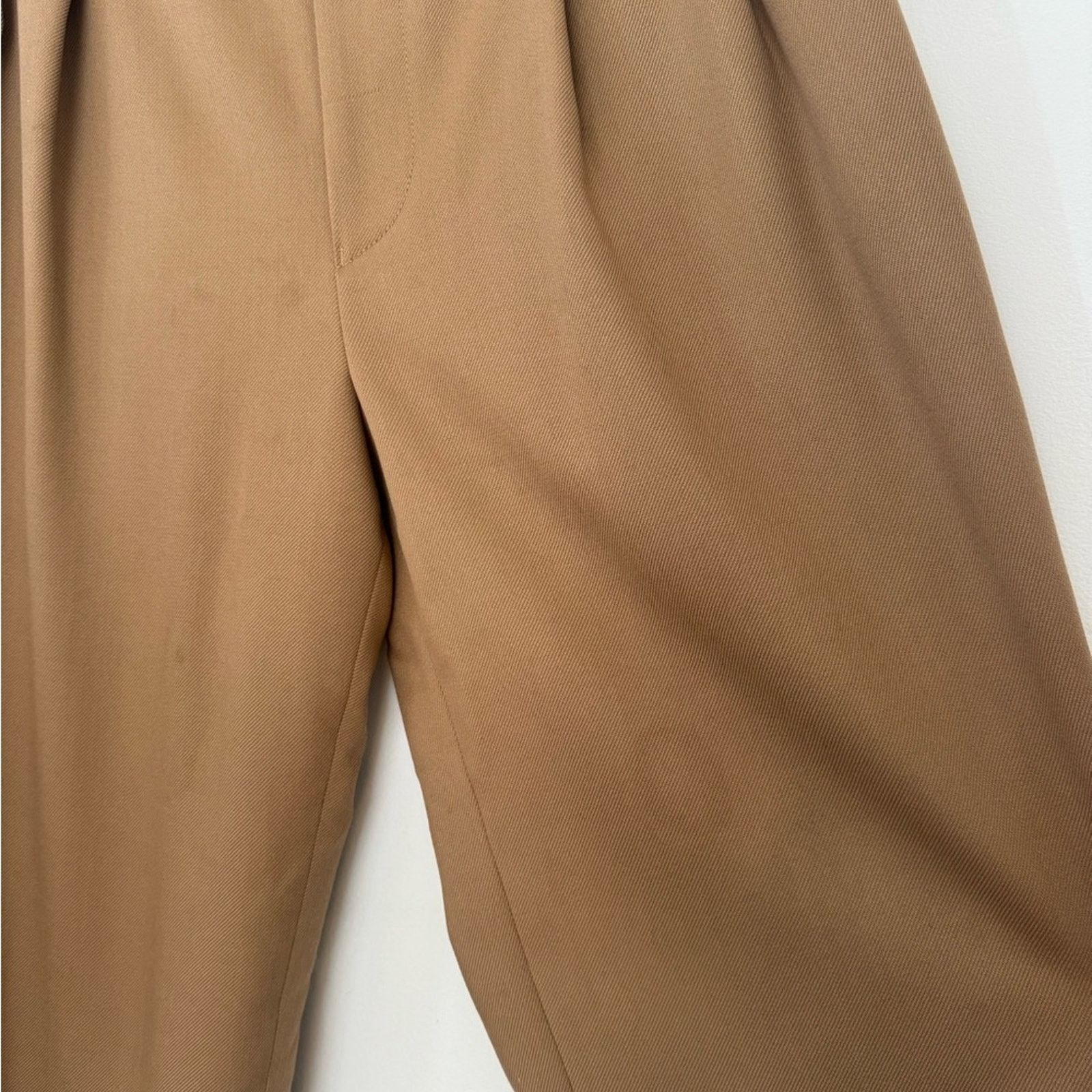 Emporio Armani Emporio Armani Beige Wool Loose-fitting trousers Size US 32 / EU 48 - 4 Thumbnail