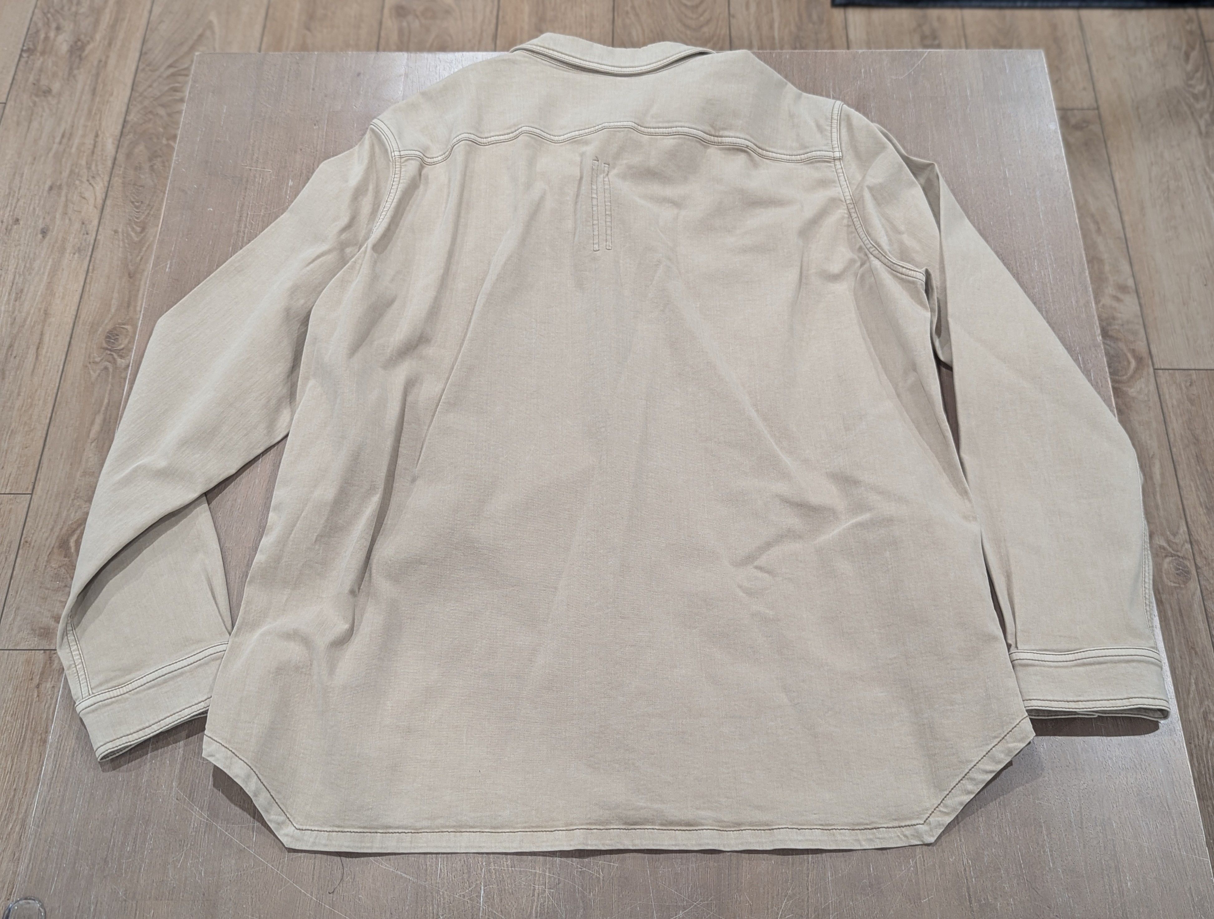 Rick Owens Drkshdw DRKSHDW Rick Owens Patch Pocket Button Up Shirt Mineral XL Size US XL / EU 56 / 4 - 6 Thumbnail