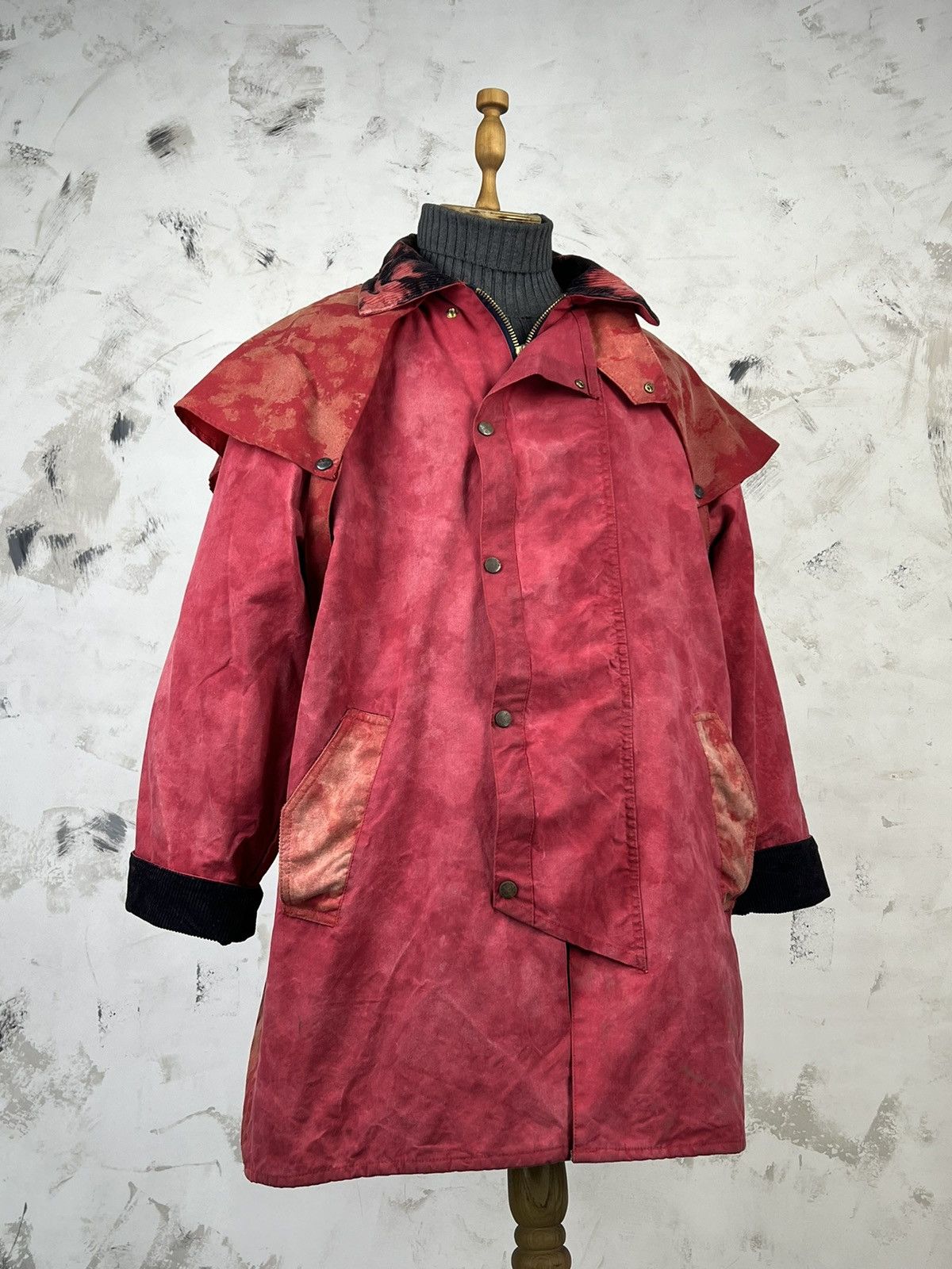 Vintage Vintage The House of Bruar Waxed Oilskin Coat Jacket L - XL Size US L / EU 52-54 / 3 - 2 Thumbnail