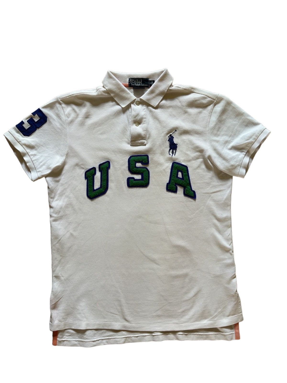 Polo Ralph Lauren × Vintage Ralph Lauren USA polo shirt | Grailed