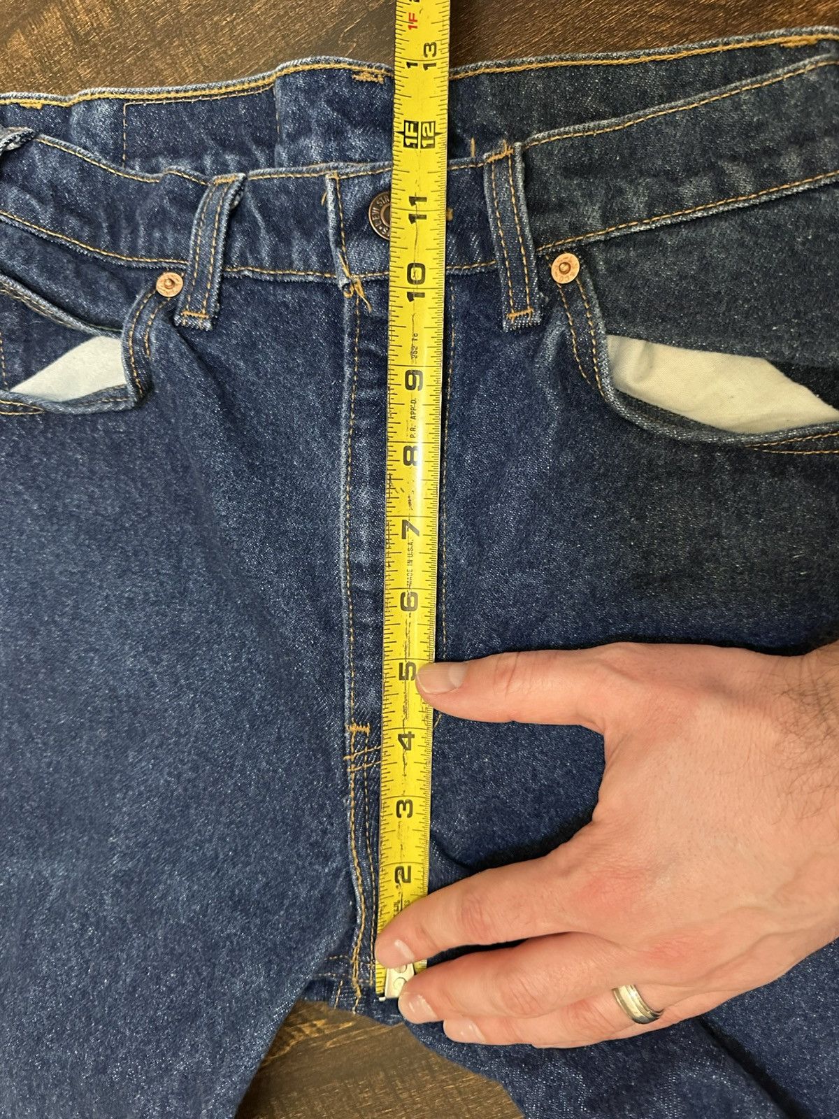 Levi's VTG 90s Orange Tab Levi’s 505 Regular Straight Leg 32x31.5 Size US 32 / EU 48 - 6 Thumbnail