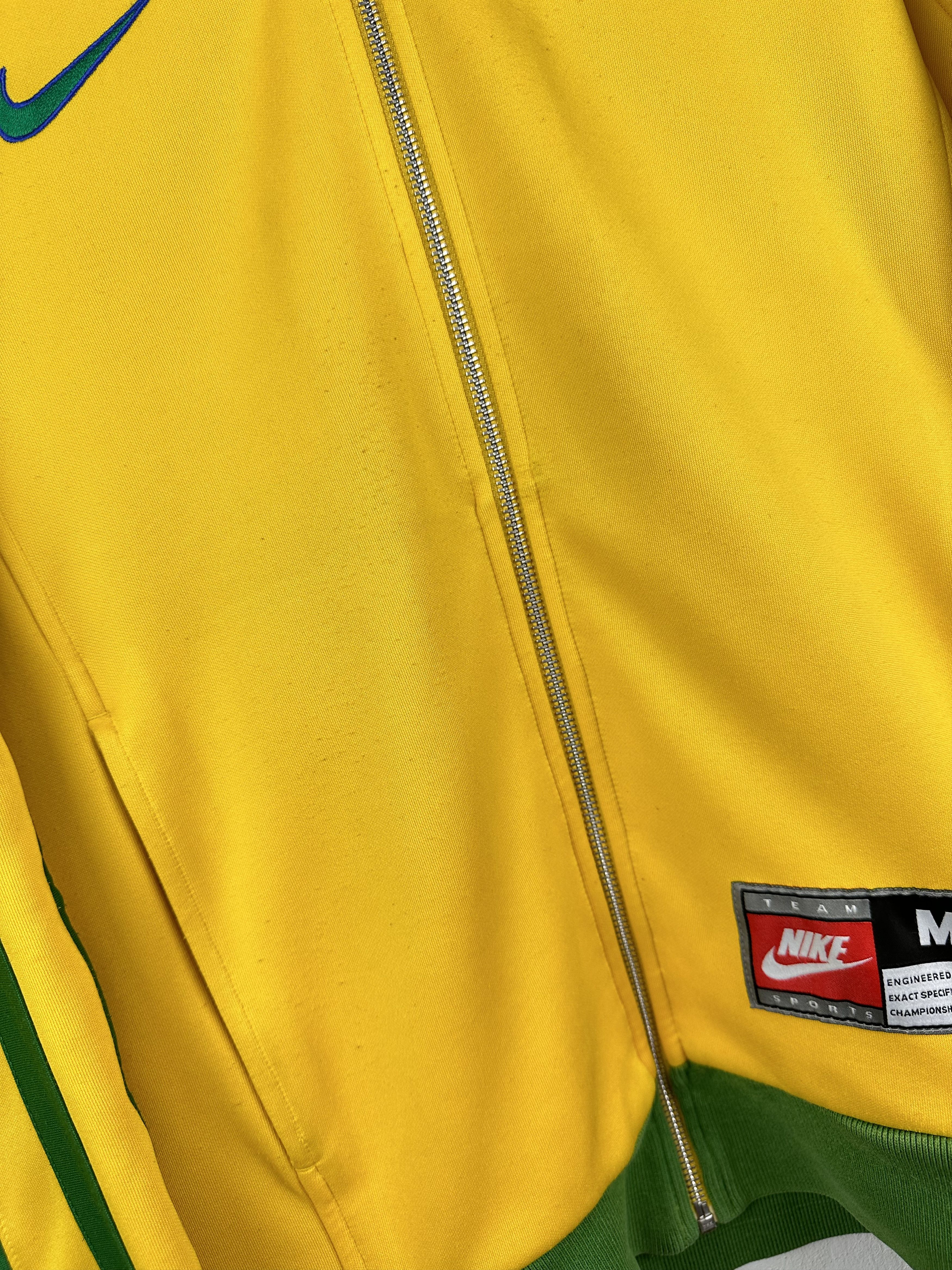 Nike × Vintage Vintage Nike Brazil Jacket Track Top Soccer Rare Size US M / EU 48-50 / 2 - 5 Thumbnail