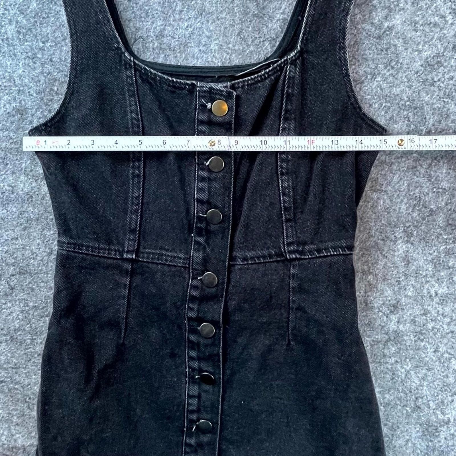 Urban Outfitters Urban Outfitters Dress Womens 2 Black Denim 90s Grunge Goth Size XS / US 0-2 / IT 36-38 - 3 Thumbnail