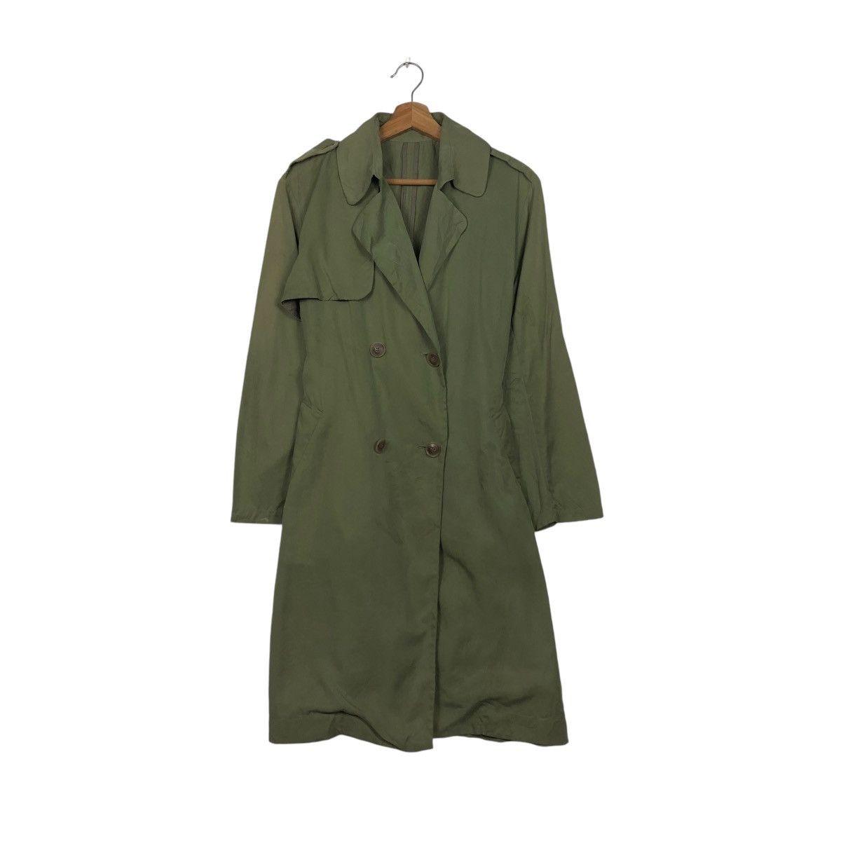 Japanese Brand × SHIPS × Vintage 🔥VTG LONG JACKET SHIPS HIDDEN COLLAR ISSEY MIYAKE Size US S / EU 44-46 / 1 - 1 Thumbnail