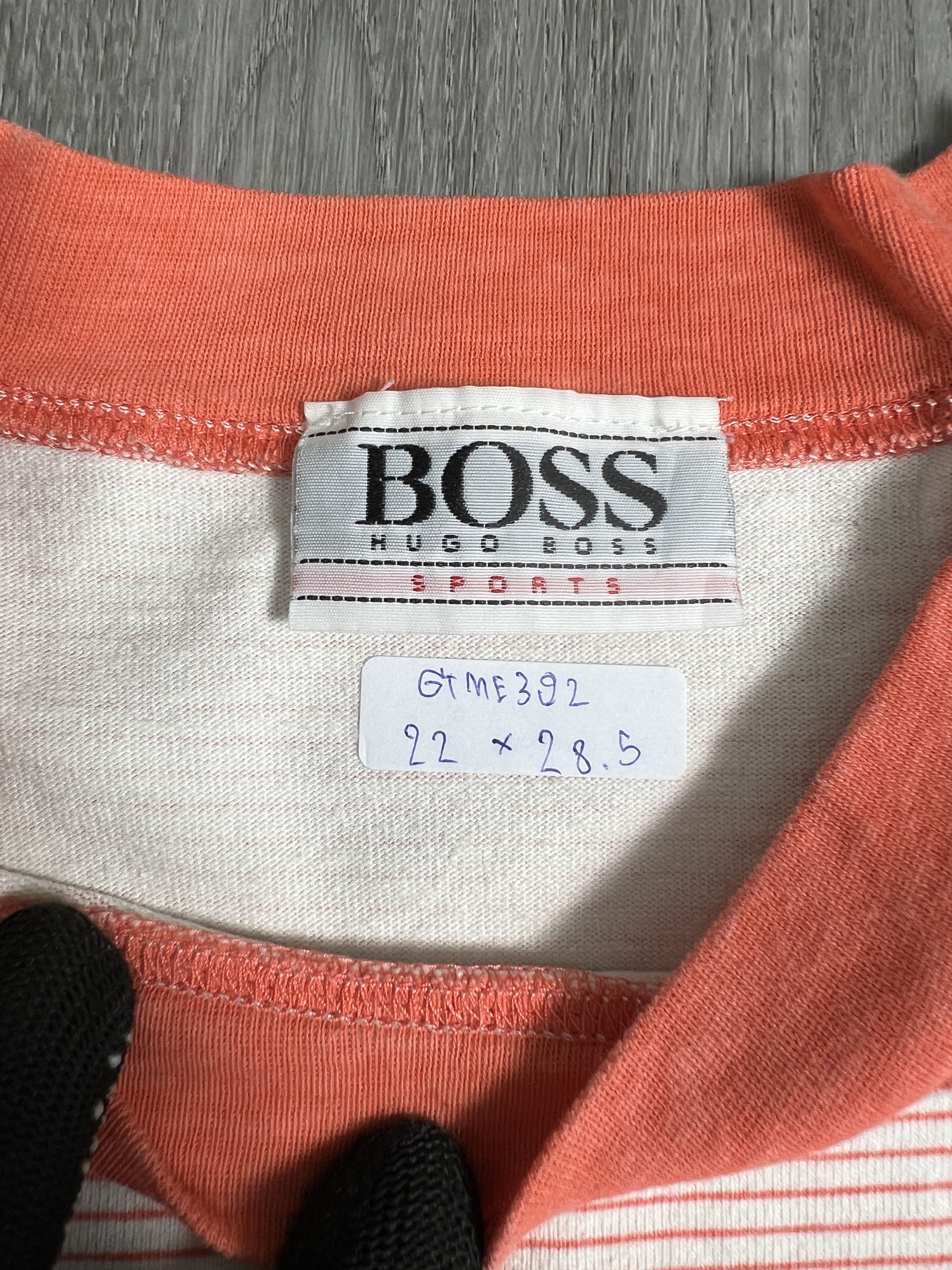 Hugo Boss Vintage Hugo Boss Pocket Striped Tee (M) GTME392 Size US M / EU 48-50 / 2 - 3 Thumbnail