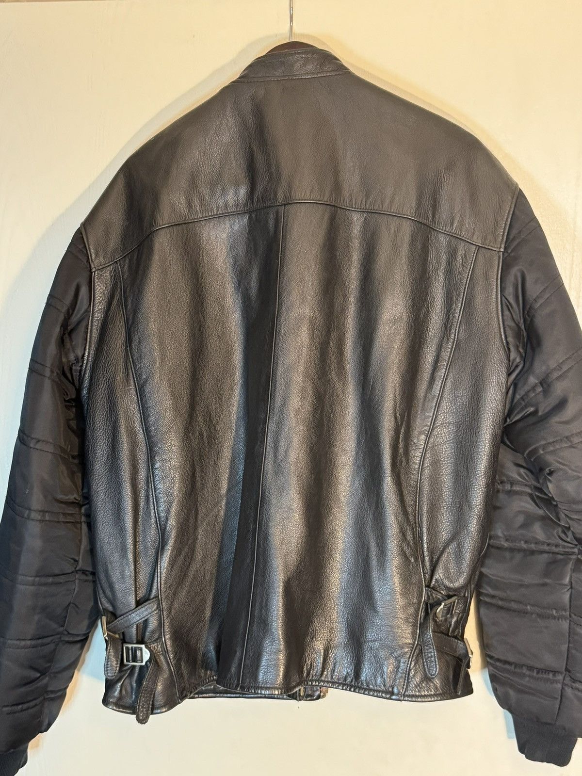 Diesel Vintage Diesel leather Bomber Jacket Size US XL / EU 56 / 4 - 4 Thumbnail