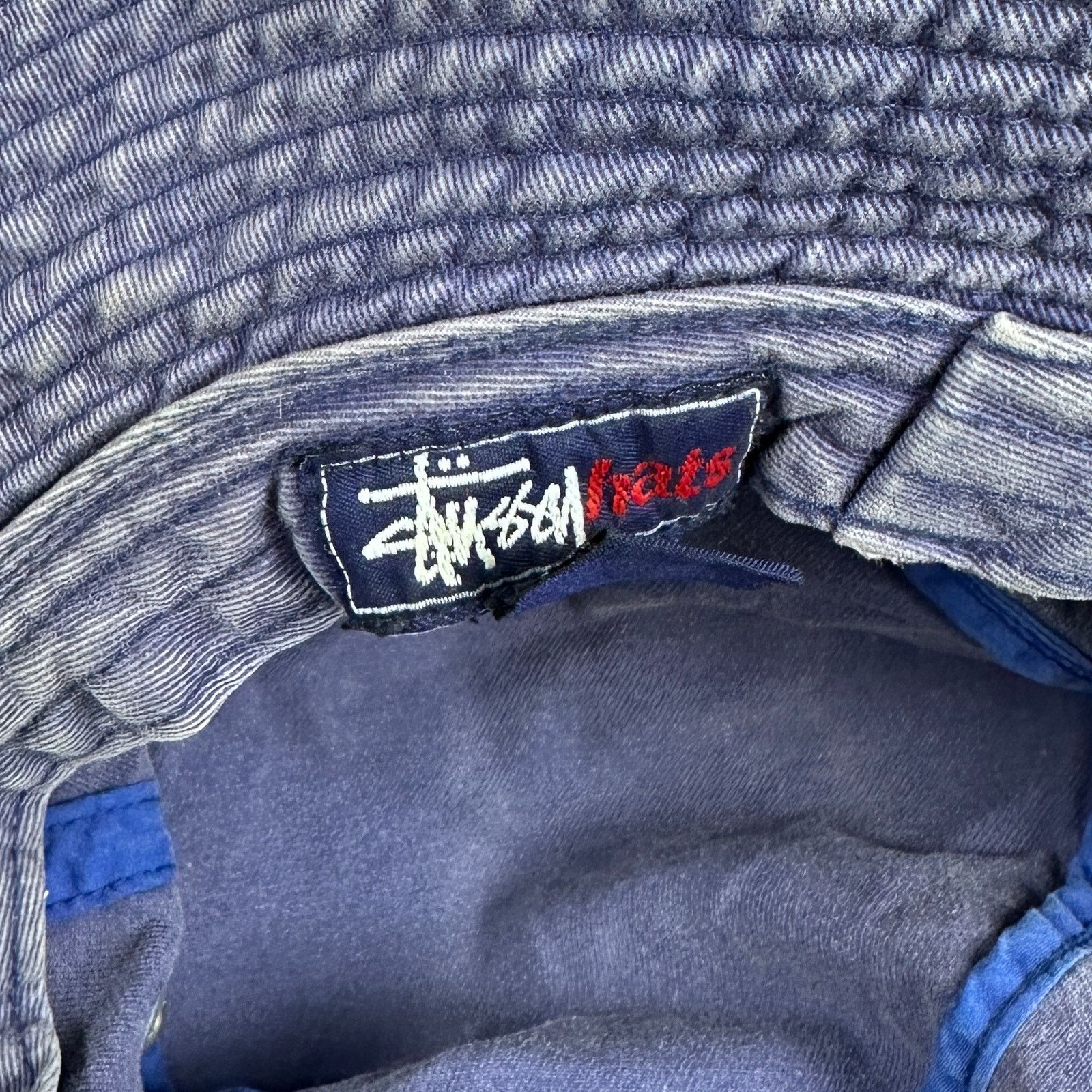Stussy Vintage Faded Blue Bucket Hat Size ONE SIZE - 6 Thumbnail