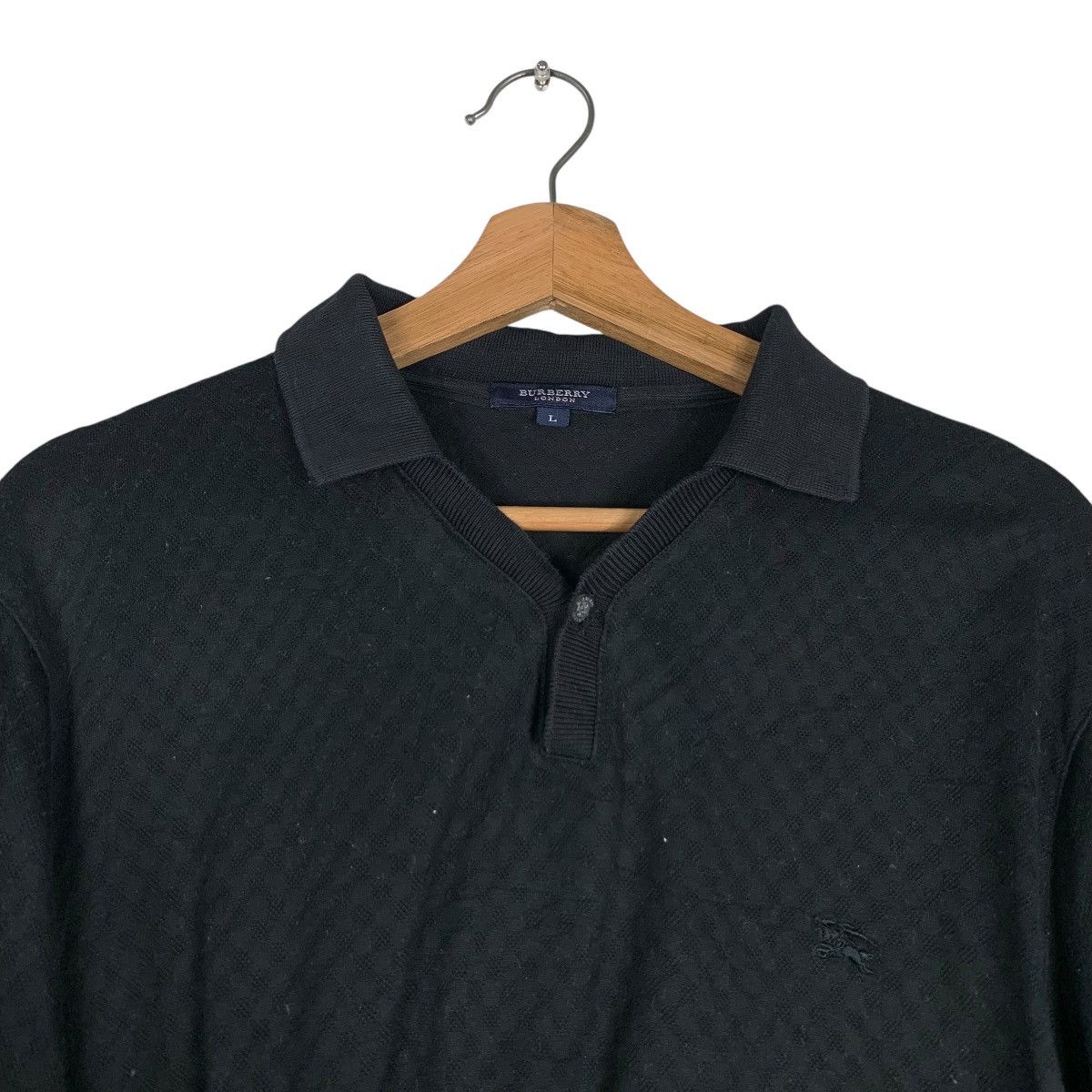 Burberry BURBERRY LONDON Embroidery Logo Long Sleeve Polos #1385-C63 Size US L / EU 52-54 / 3 - 9 Thumbnail