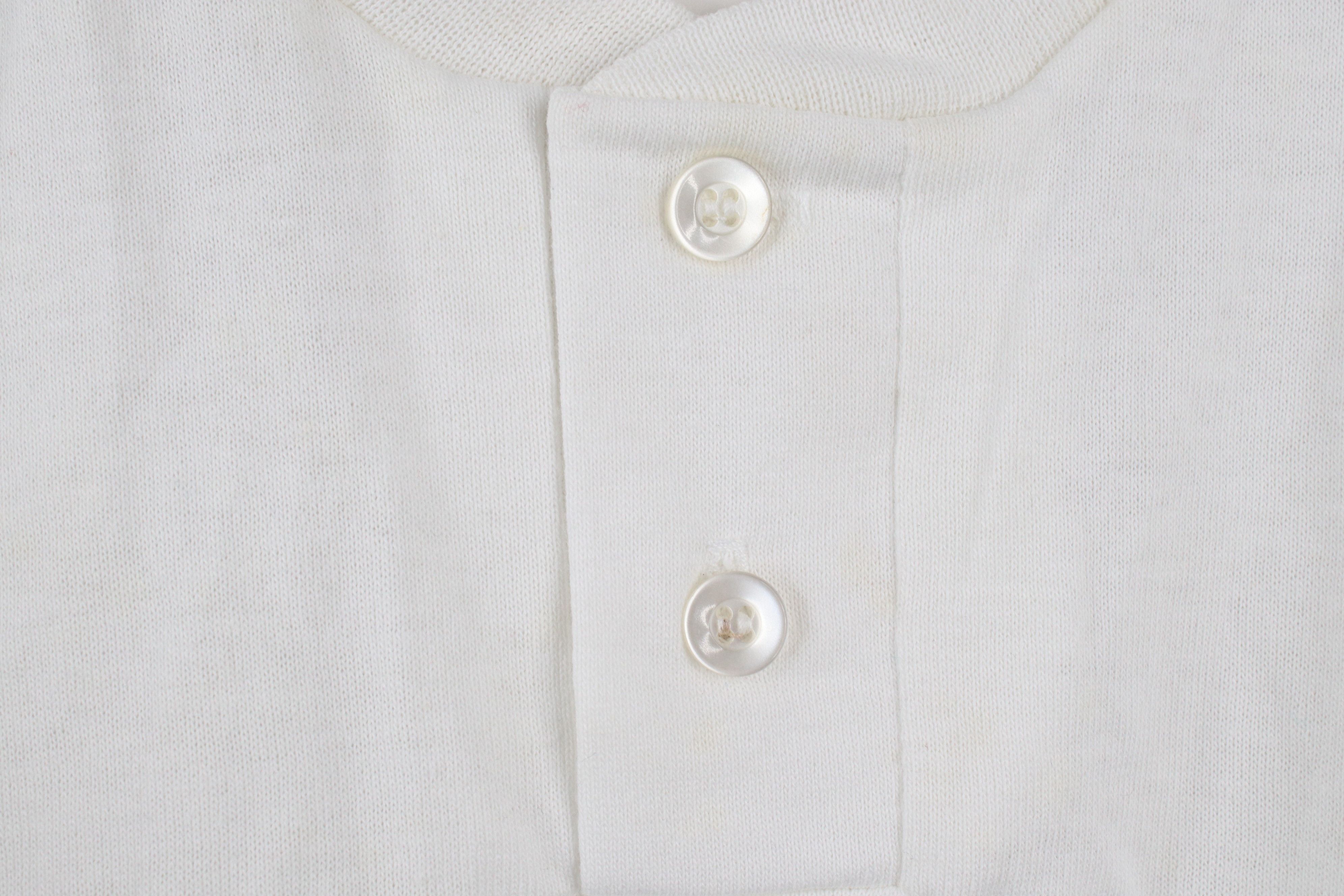 Vintage Deadstock Vintage 80s 90s Streetwear Henley T-Shirt White Size US L / EU 52-54 / 3 - 9 Thumbnail
