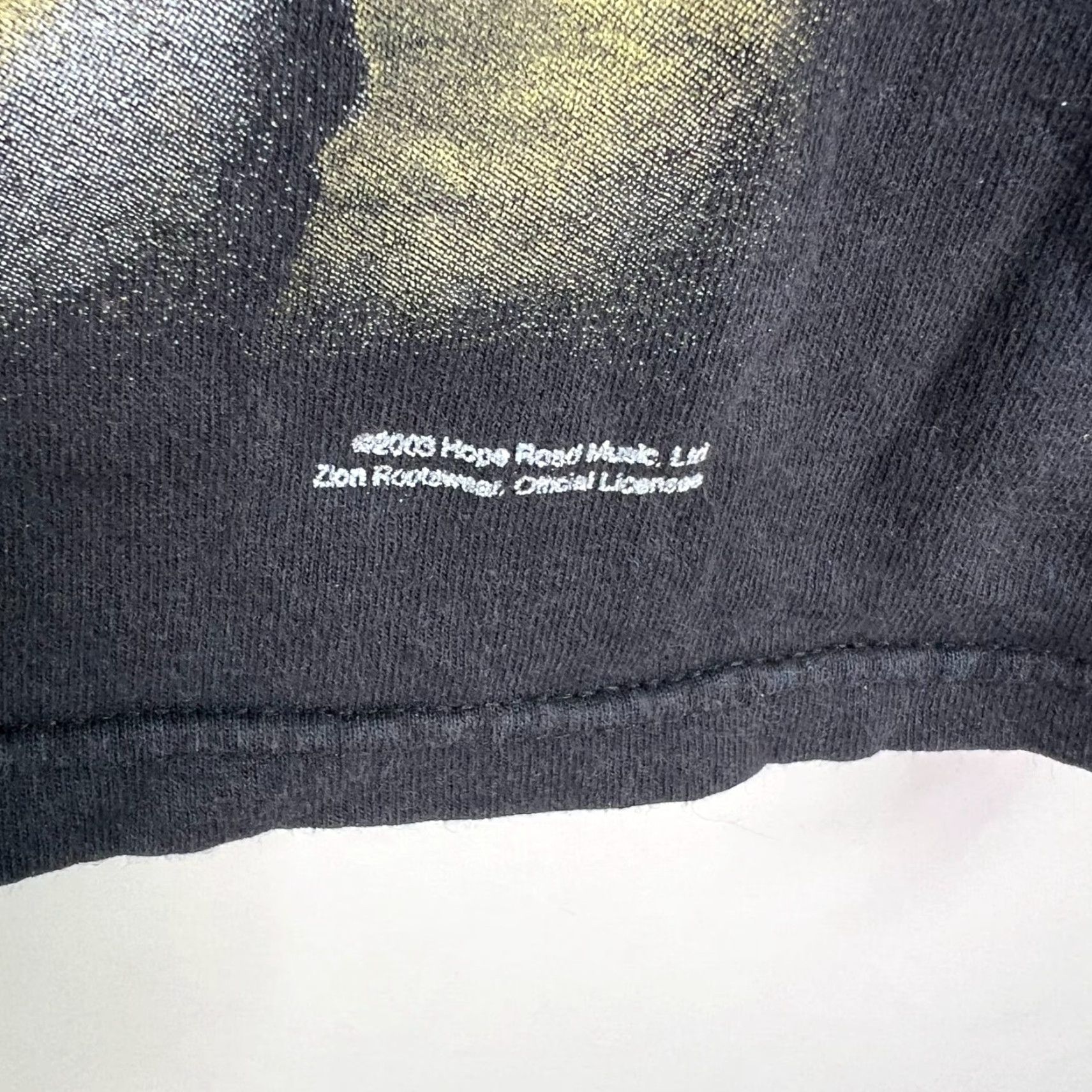 Vintage VINTAGE Zion Rootswear Bob Marley All Over Print T Shirt Adult S Black 2000s 90s Band Music Mens Size US S / EU 44-46 / 1 - 4 Thumbnail