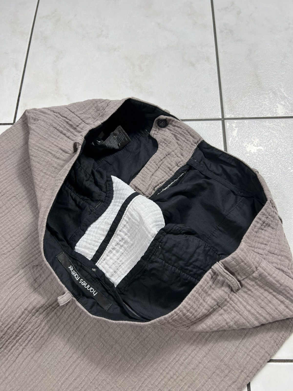 hannes roether Hannes Roether avant garde shrunk patterned pants Size US 34 / EU 50 - 13 Thumbnail