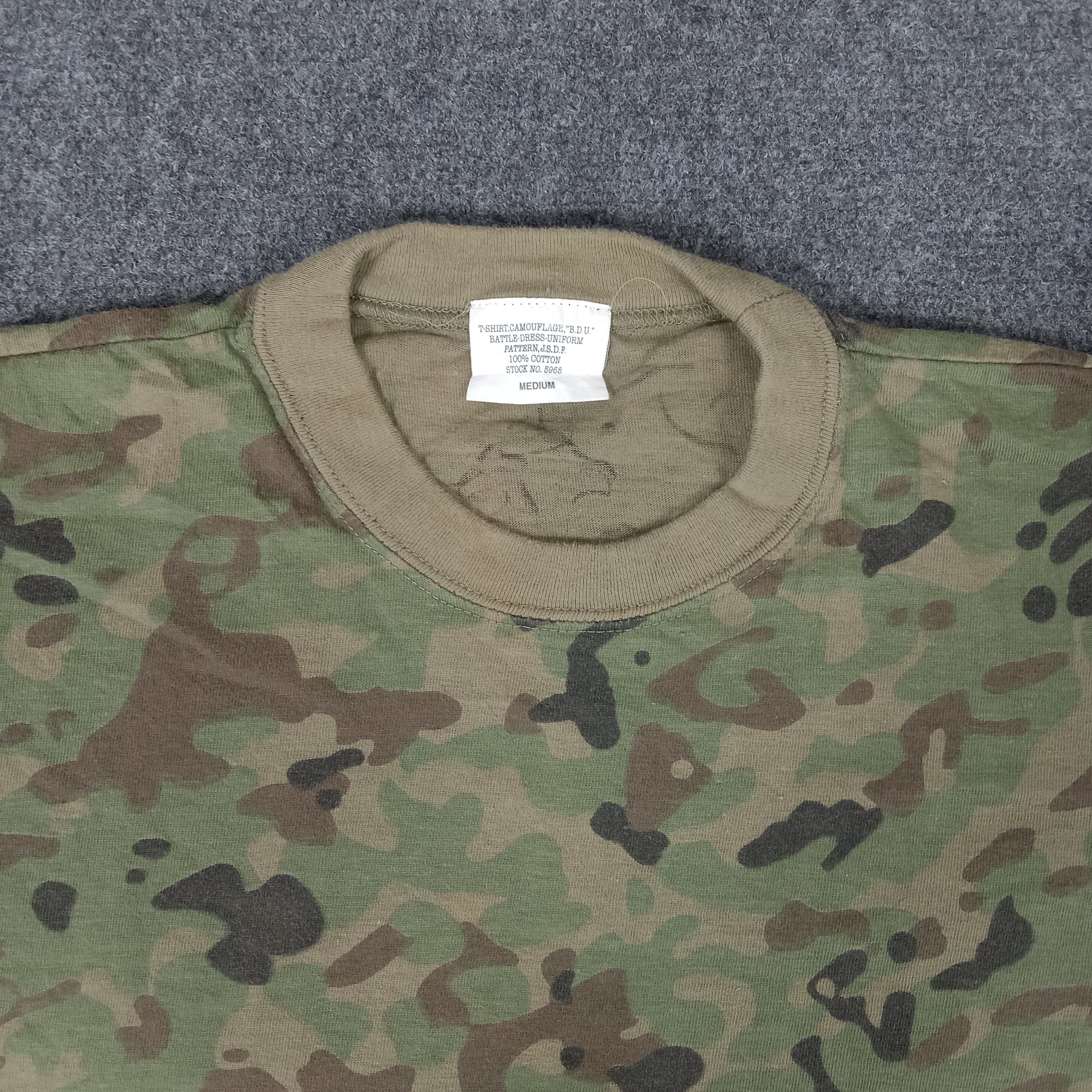 Vintage Battle Uniform American Military Camo Tshirt Size US M / EU 48-50 / 2 - 2 Thumbnail