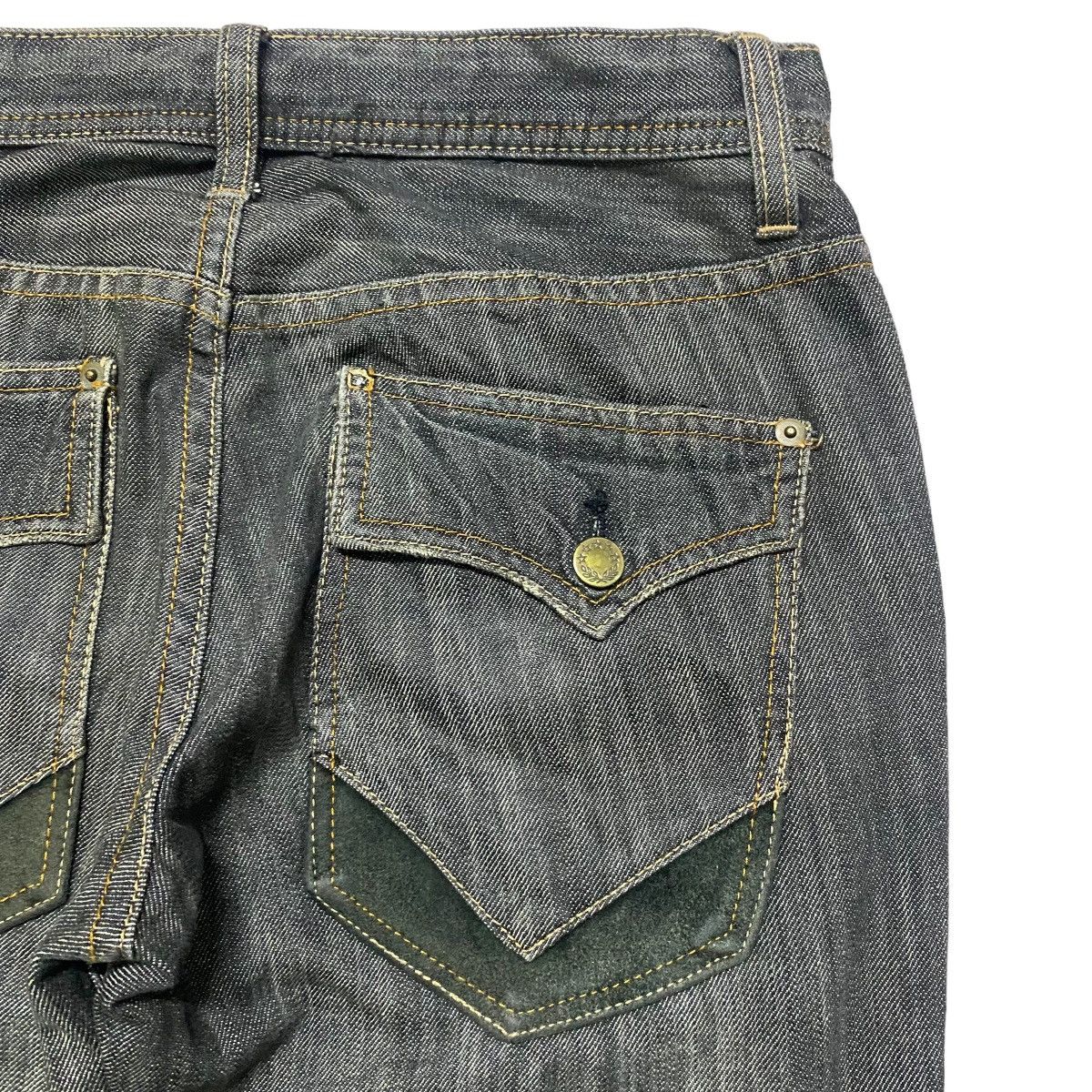 Michel Klein MK Michel Klein Homme Denim Flare Double knee Jeans Size US 30 / EU 46 - 13 Thumbnail