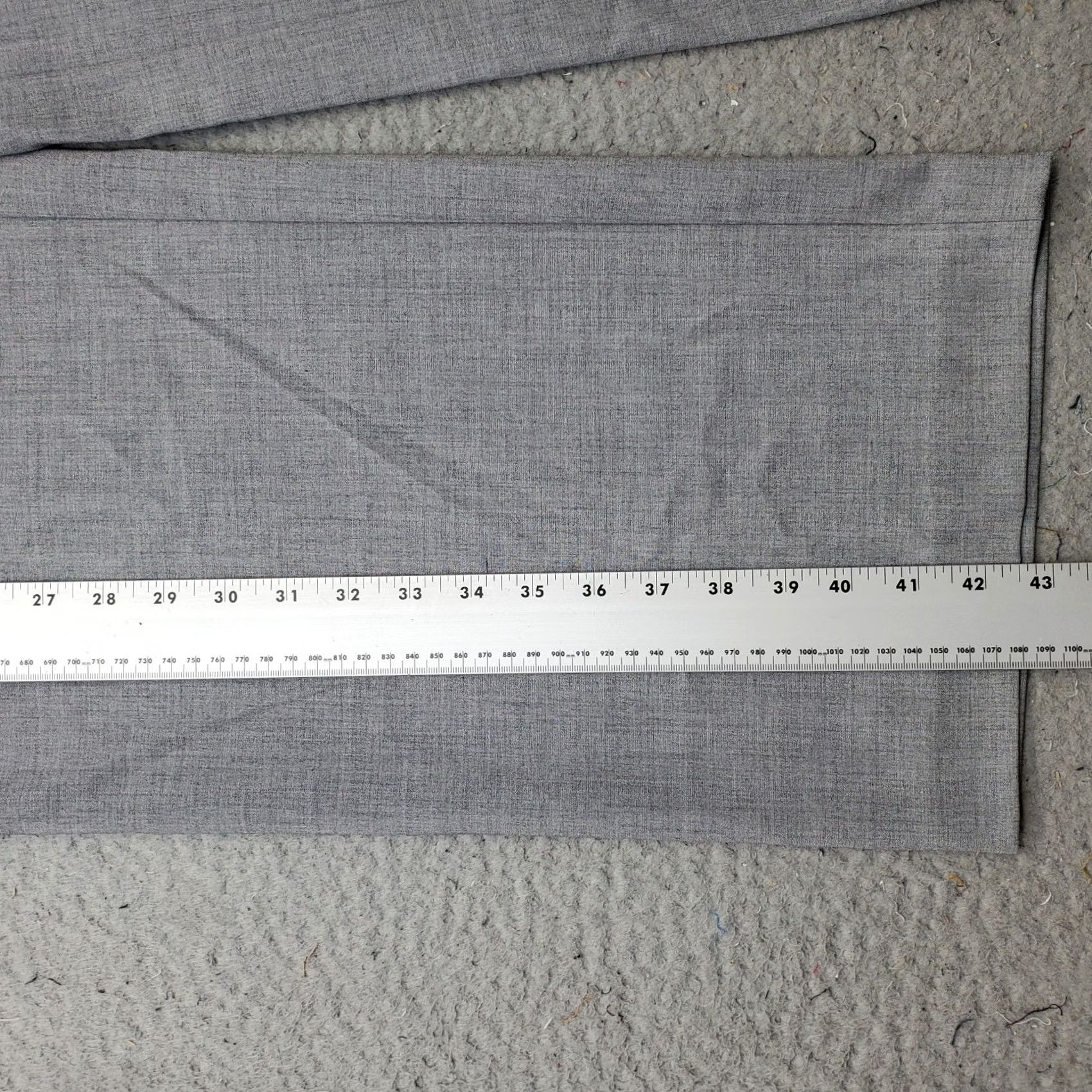Vintage Lane Bryant Pants Womens 20 Gray Stretch Flat Front Adjustable Waist Wide Leg Size 42" / US 20 - 3 Thumbnail