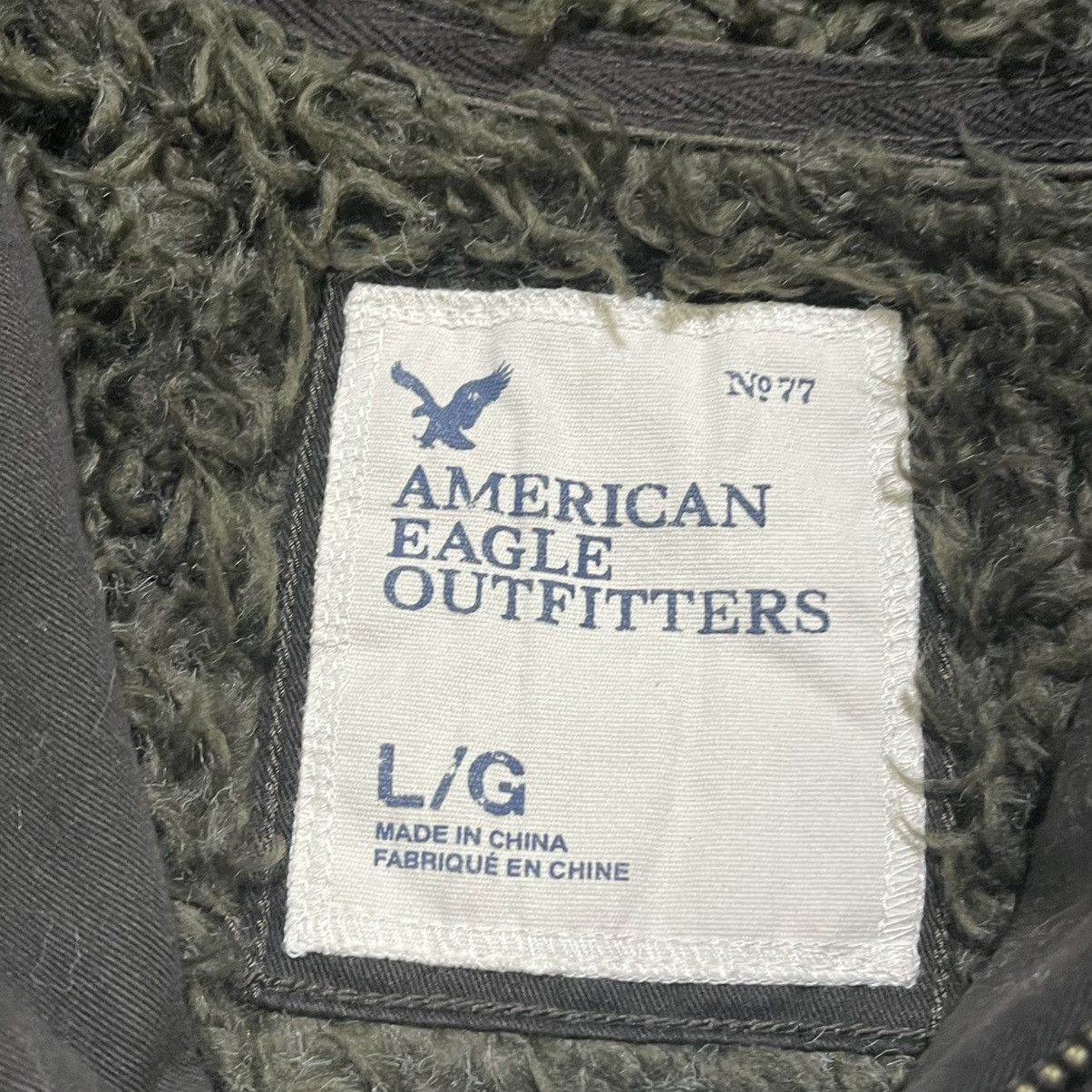 American Eagle Outfitters Vintage Y2K/2000s American Eagle Fur Skater Zip Up Hoodie Size US L / EU 52-54 / 3 - 6 Thumbnail