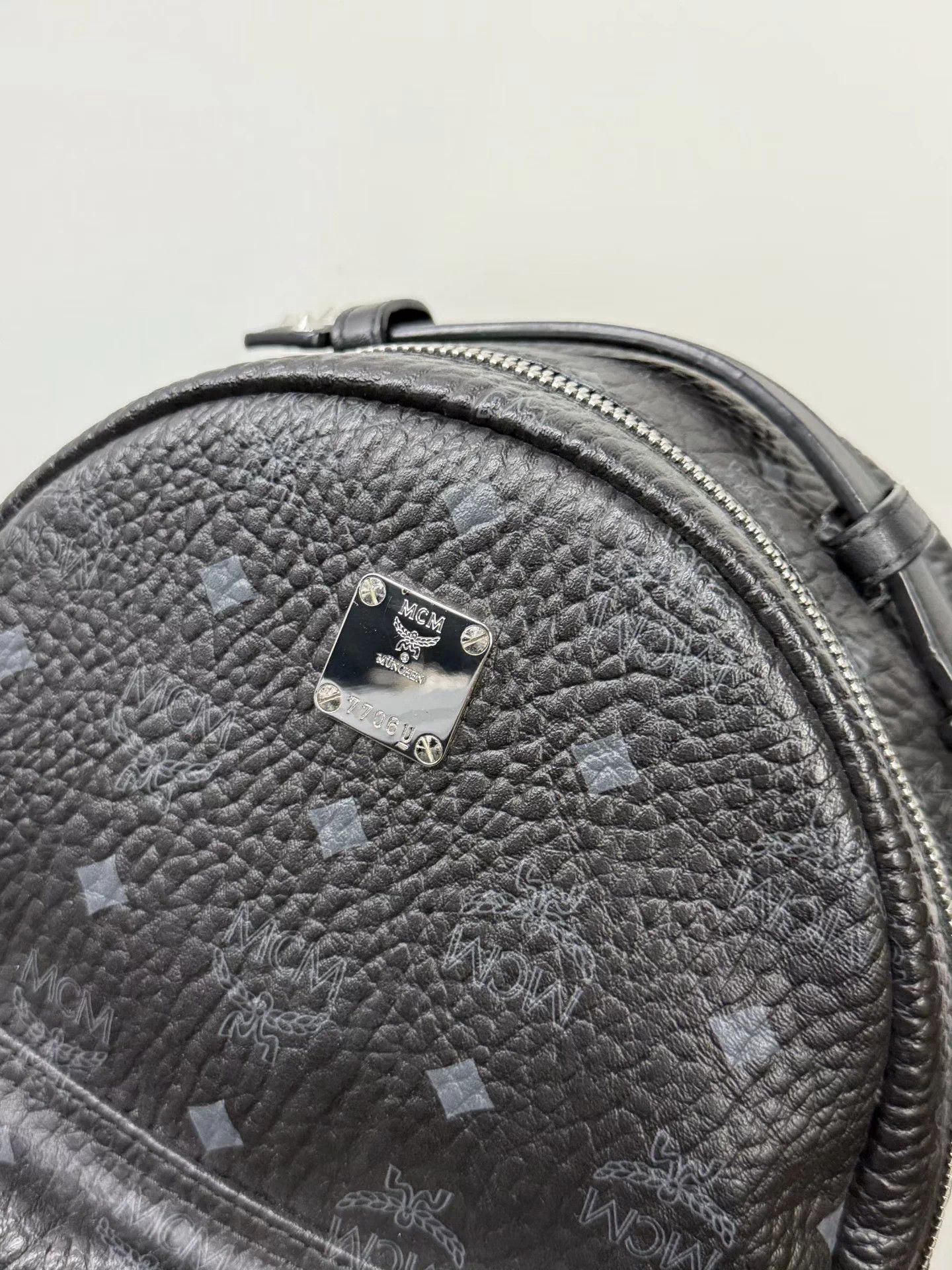 MCM MCM Studded Black All Over Print Small Backpack Size ONE SIZE - 7 Thumbnail