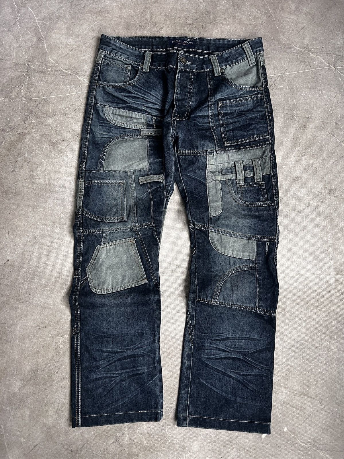 Dolce & Gabbana Deconstructed tornado mart style distressed jeans y2k Size US 33 - 1 Thumbnail