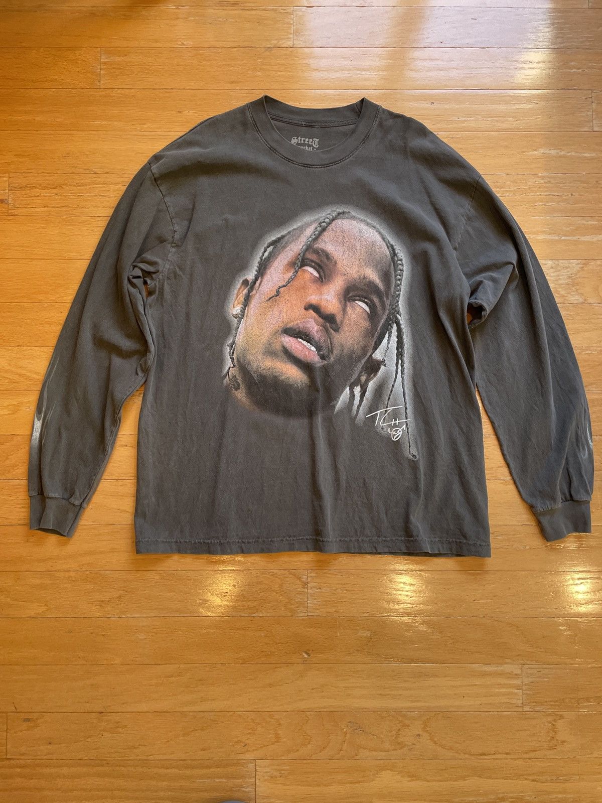 Other Street Market Supply Travis Scott Vintage Black Long Sleeve Size US L / EU 52-54 / 3 - 1 Thumbnail