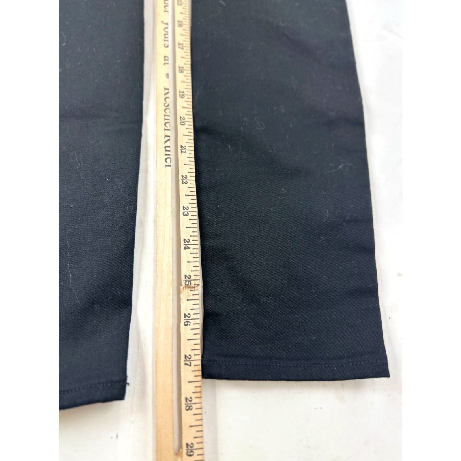 Madewell Madewell Jeans Womens 24W Black Denim 5-Pocket Skinny Stretch Low Rise 8 in Hip Size 42" / US 20 - 6 Thumbnail