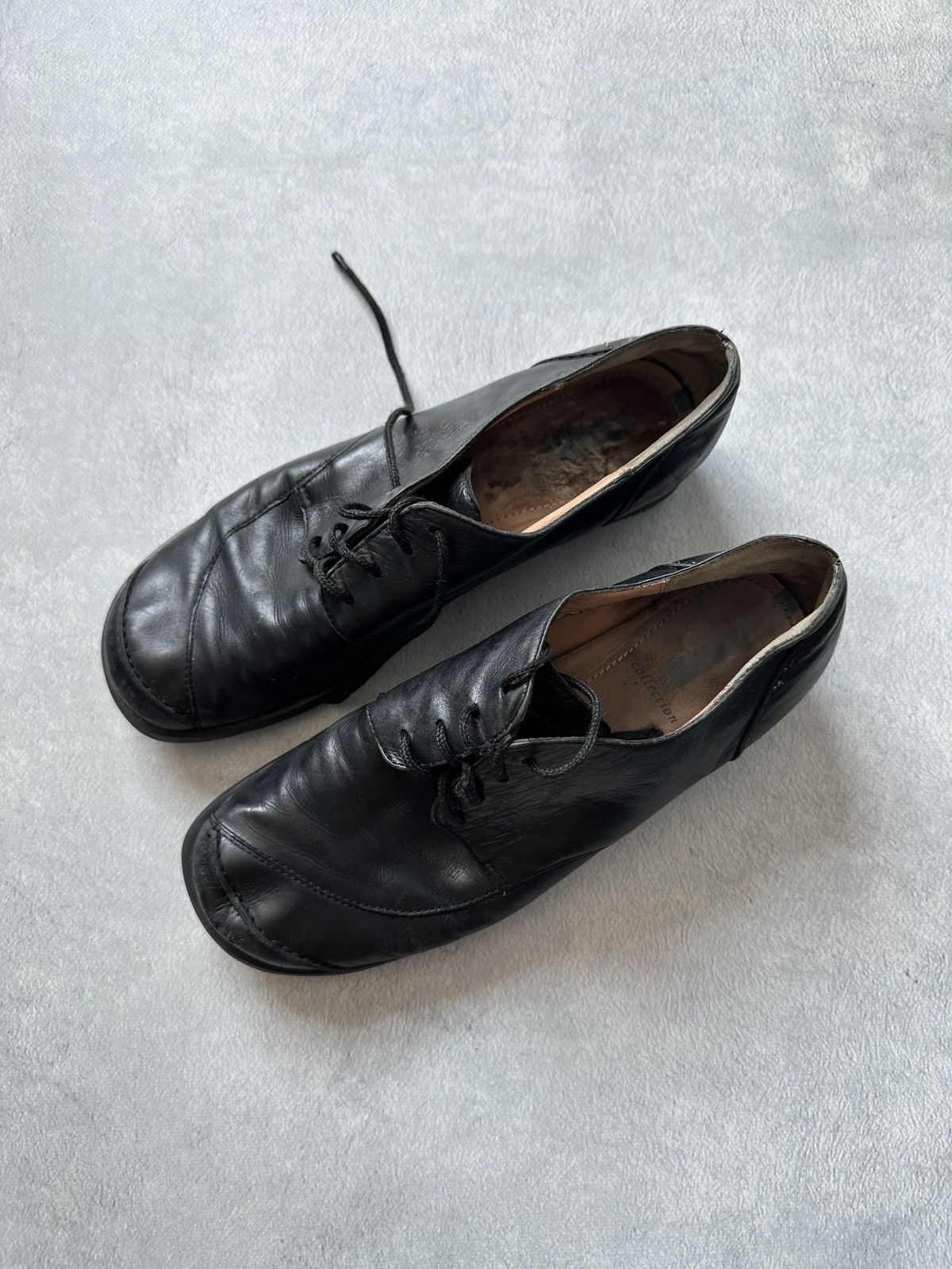 Japanese Brand Avant Garde Japanese Style Leather Shoes Asymmetrical Heels Size US 7.5 / EU 40-41 - 2 Thumbnail