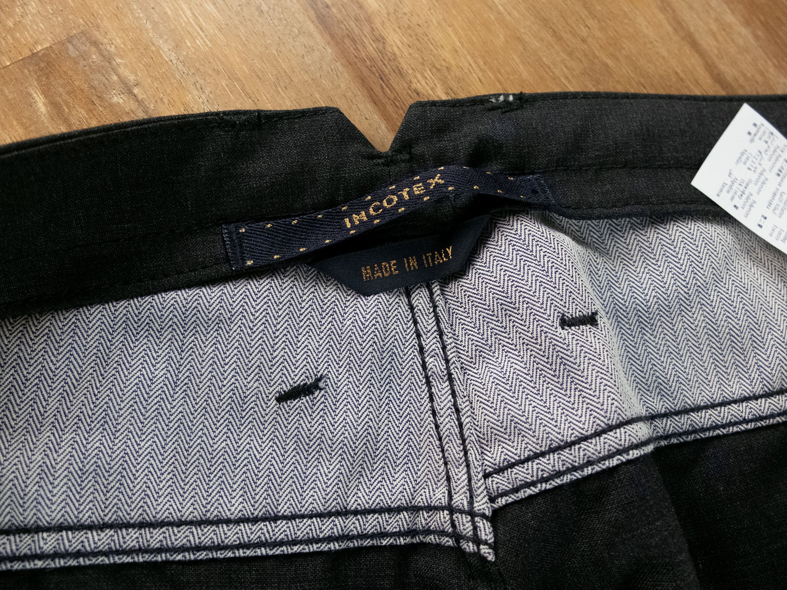 Incotex INCOTEX Blue Division anthracite gray slim fit wool pants 37 Size US 37 - 7 Thumbnail