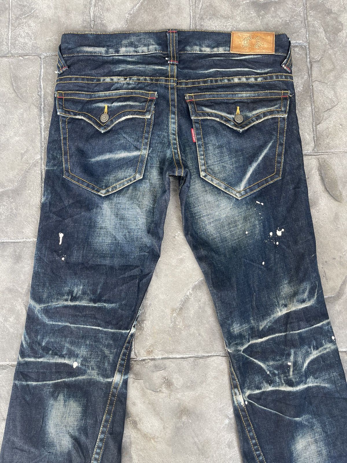 Tornado Mart JAPAN MADE Tornado Mart Paint Splatter Bootcut Flare Size US 34 / EU 50 - 2 Thumbnail