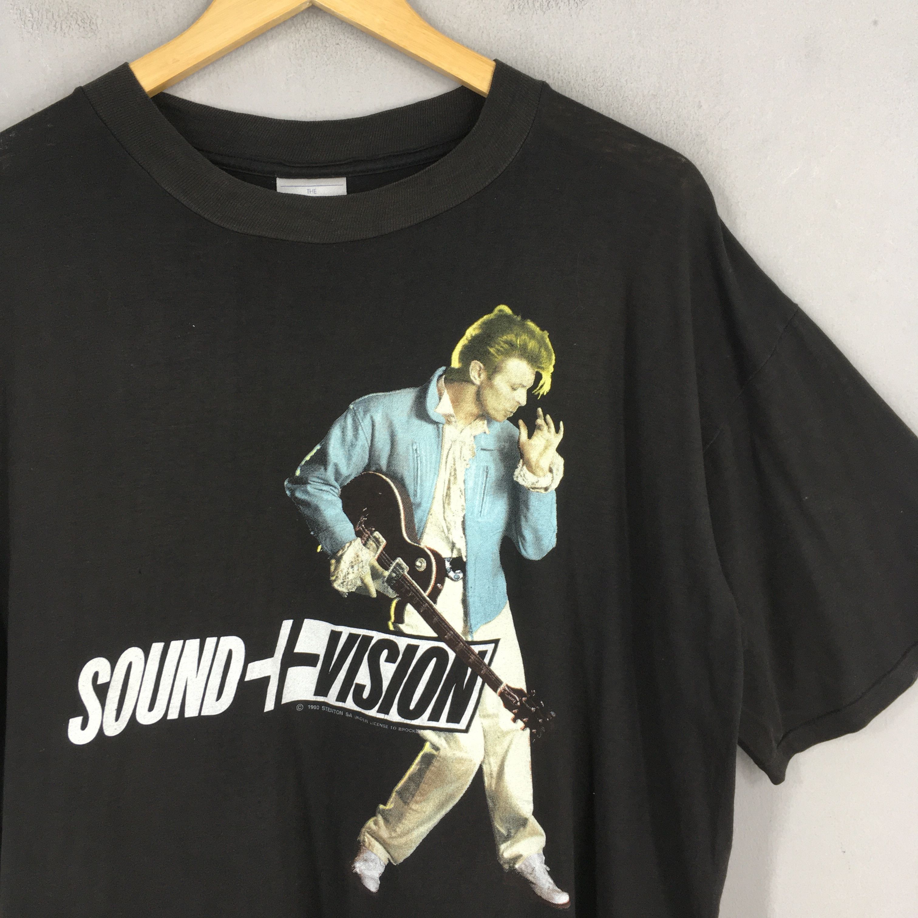 Band Tees × Vintage 90s David Bowie English Singer Sound Vision Tshirt XLarge Size US XL / EU 56 / 4 - 2 Thumbnail